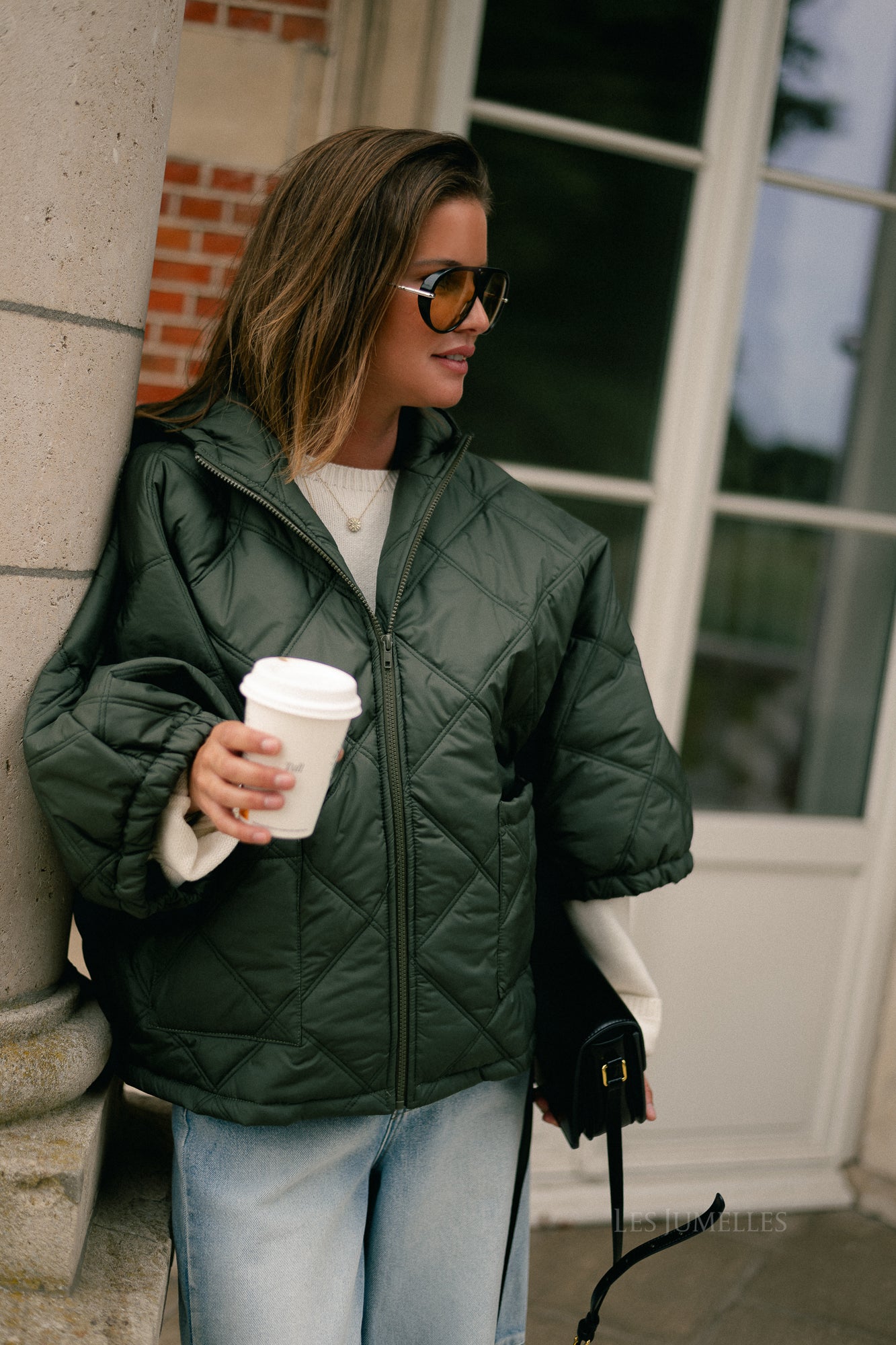Sophie quilted jacket khaki