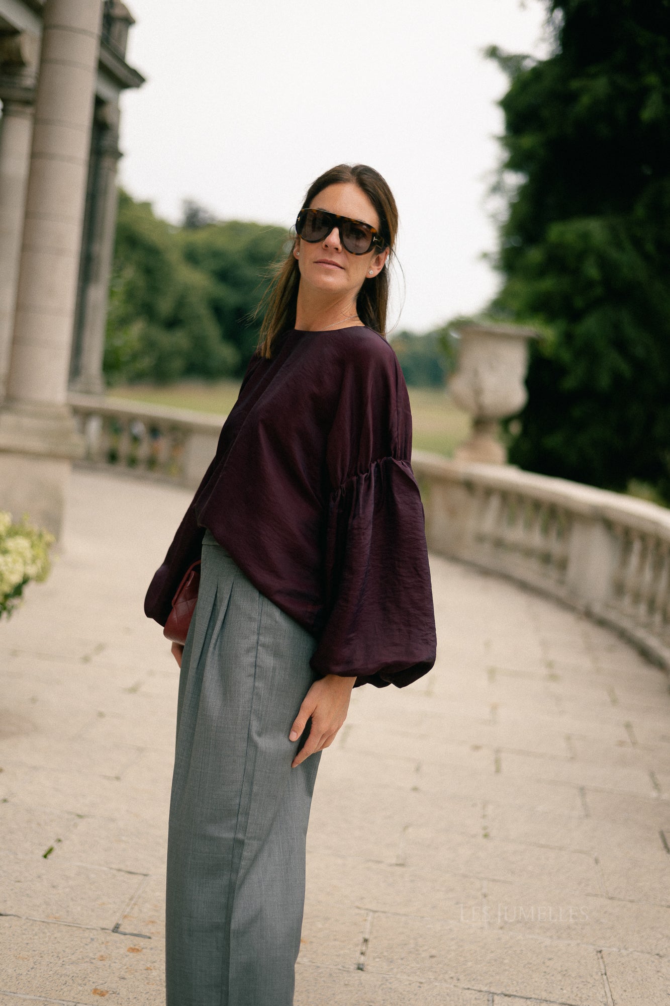 GZEffy HW pants dark grey melange