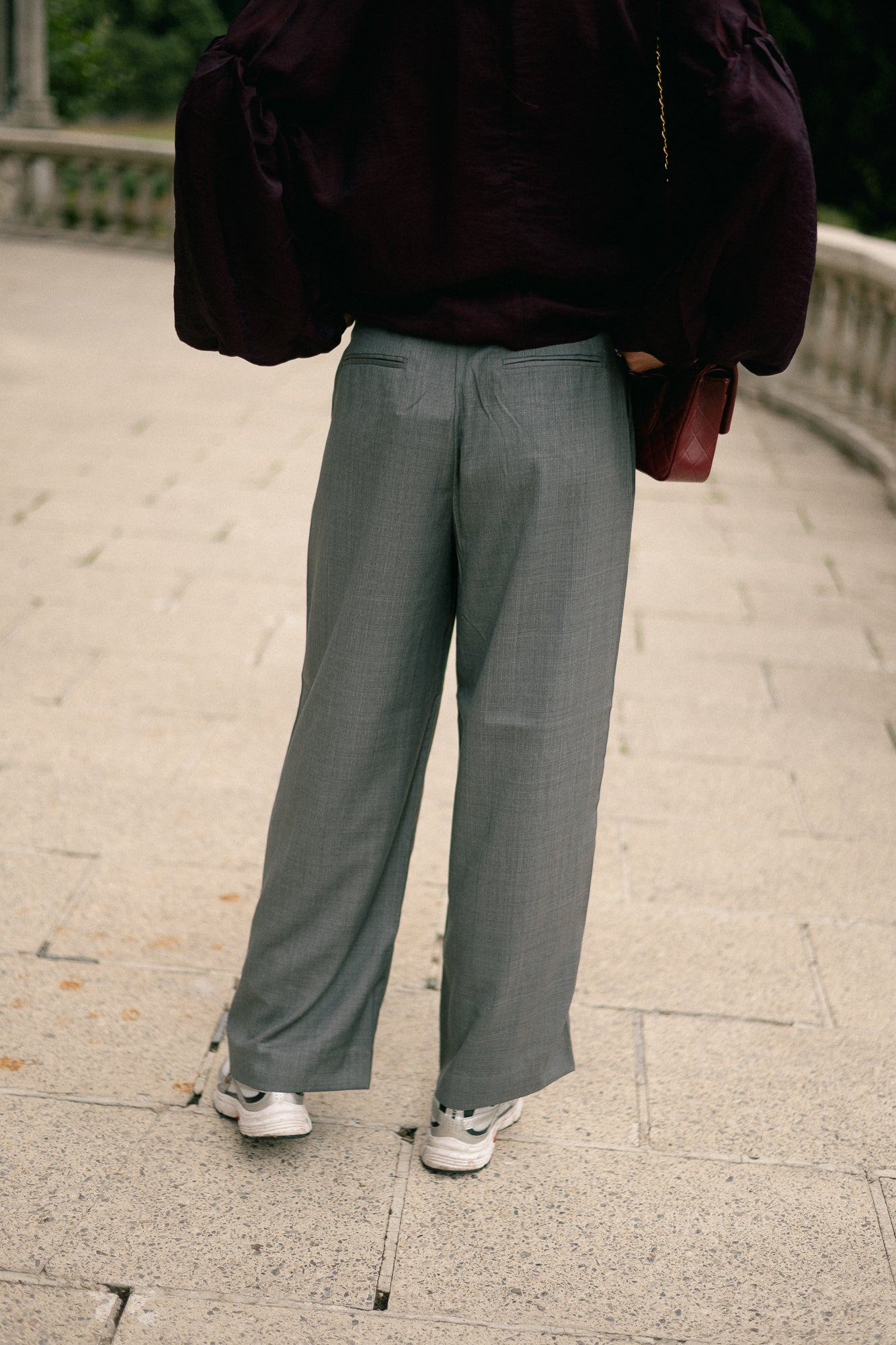 GZEffy HW pants dark grey melange