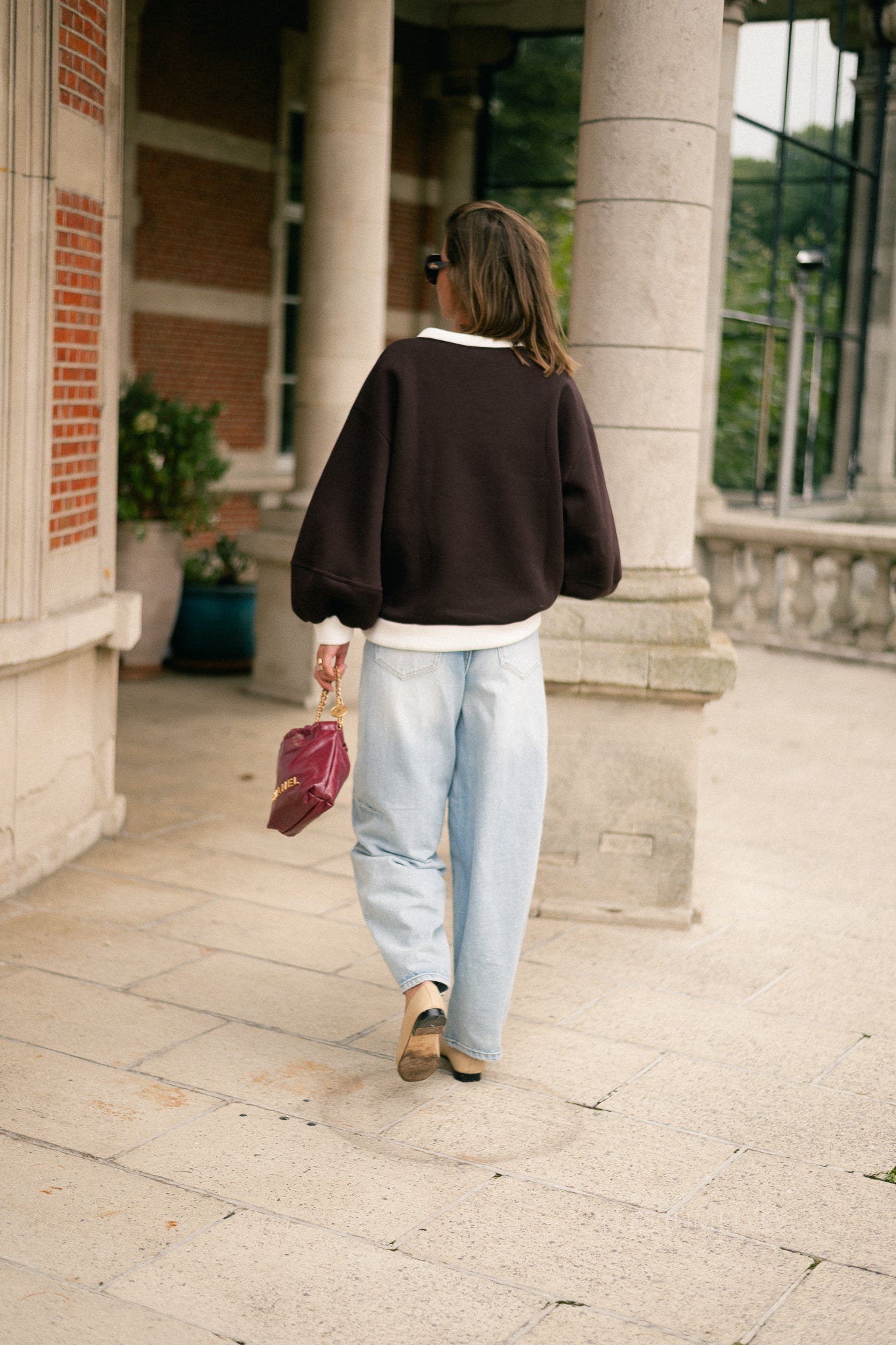 Anke sweater hot chocolate/ecru