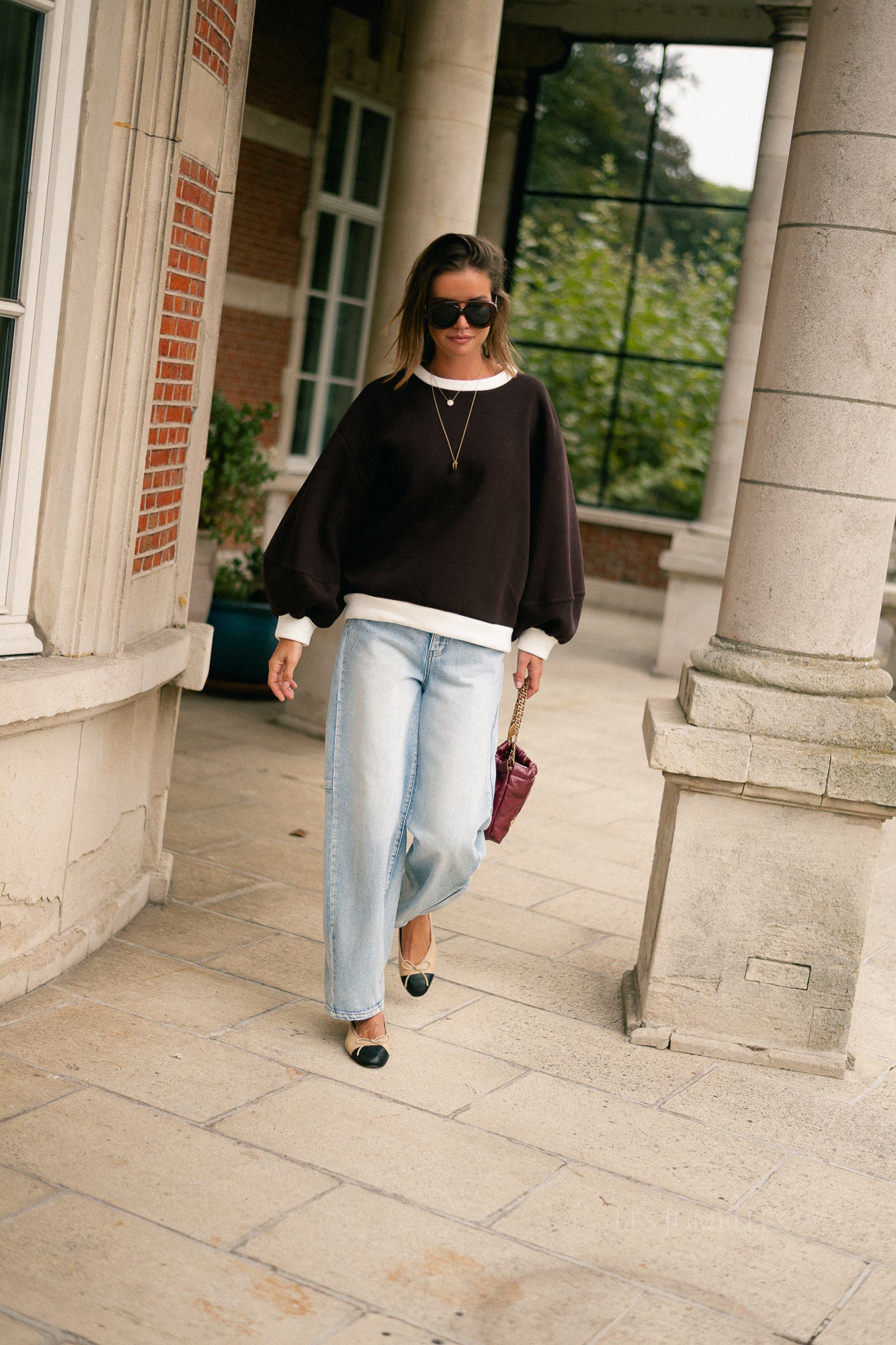 Anke sweater hot chocolate/ecru