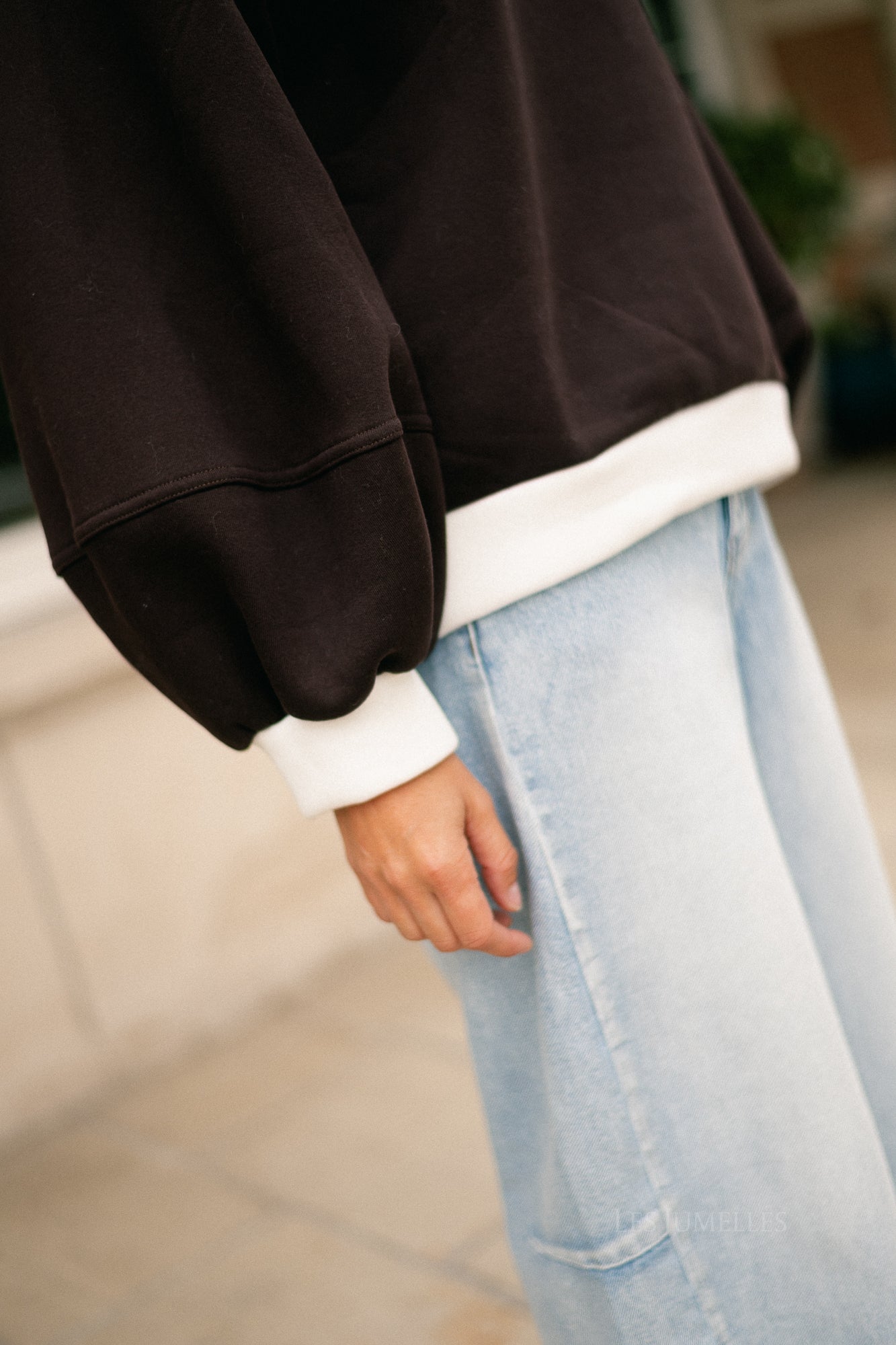 Anke sweater hot chocolate/ecru