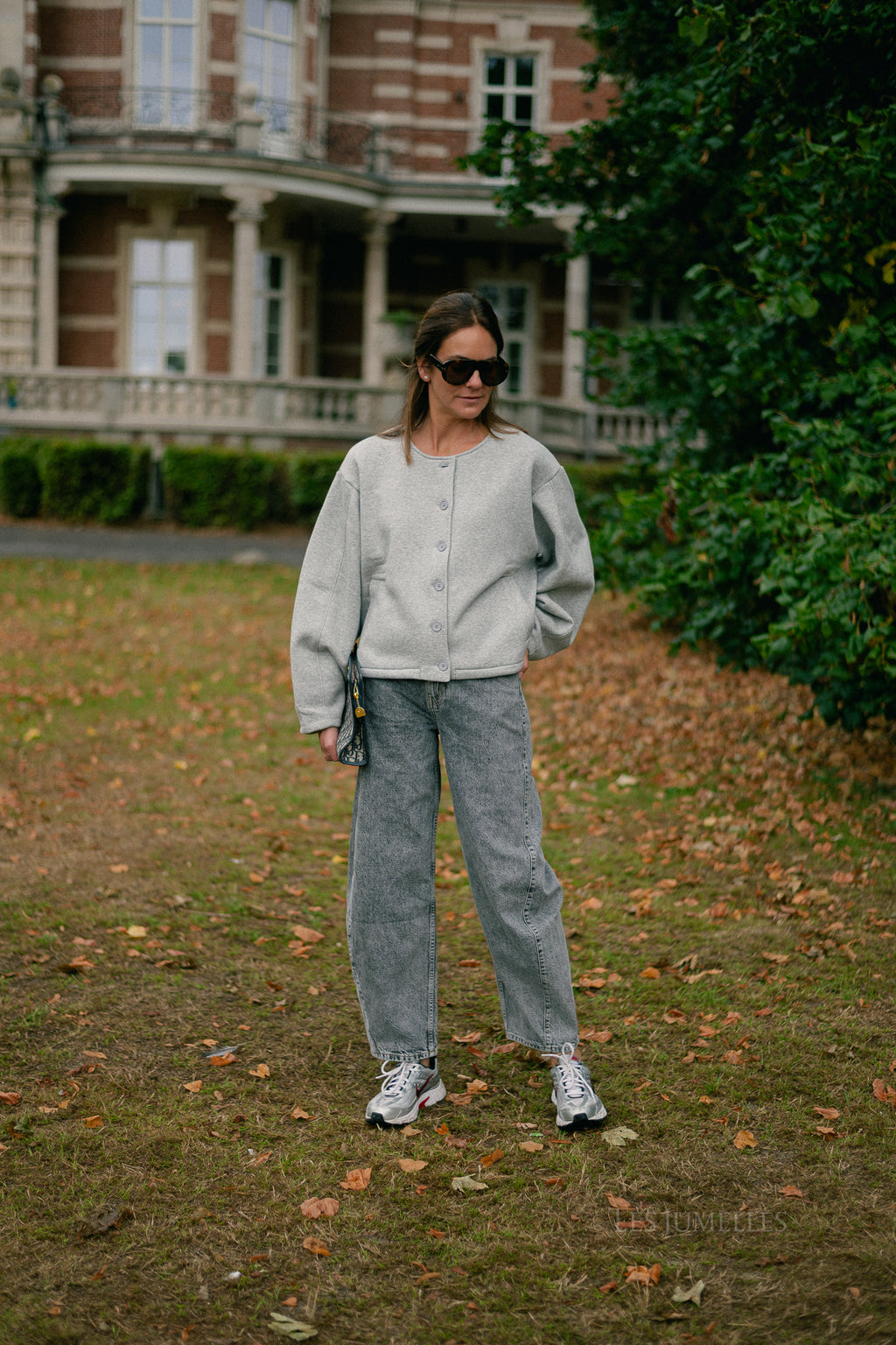 Jilian sweat jacket grey melange