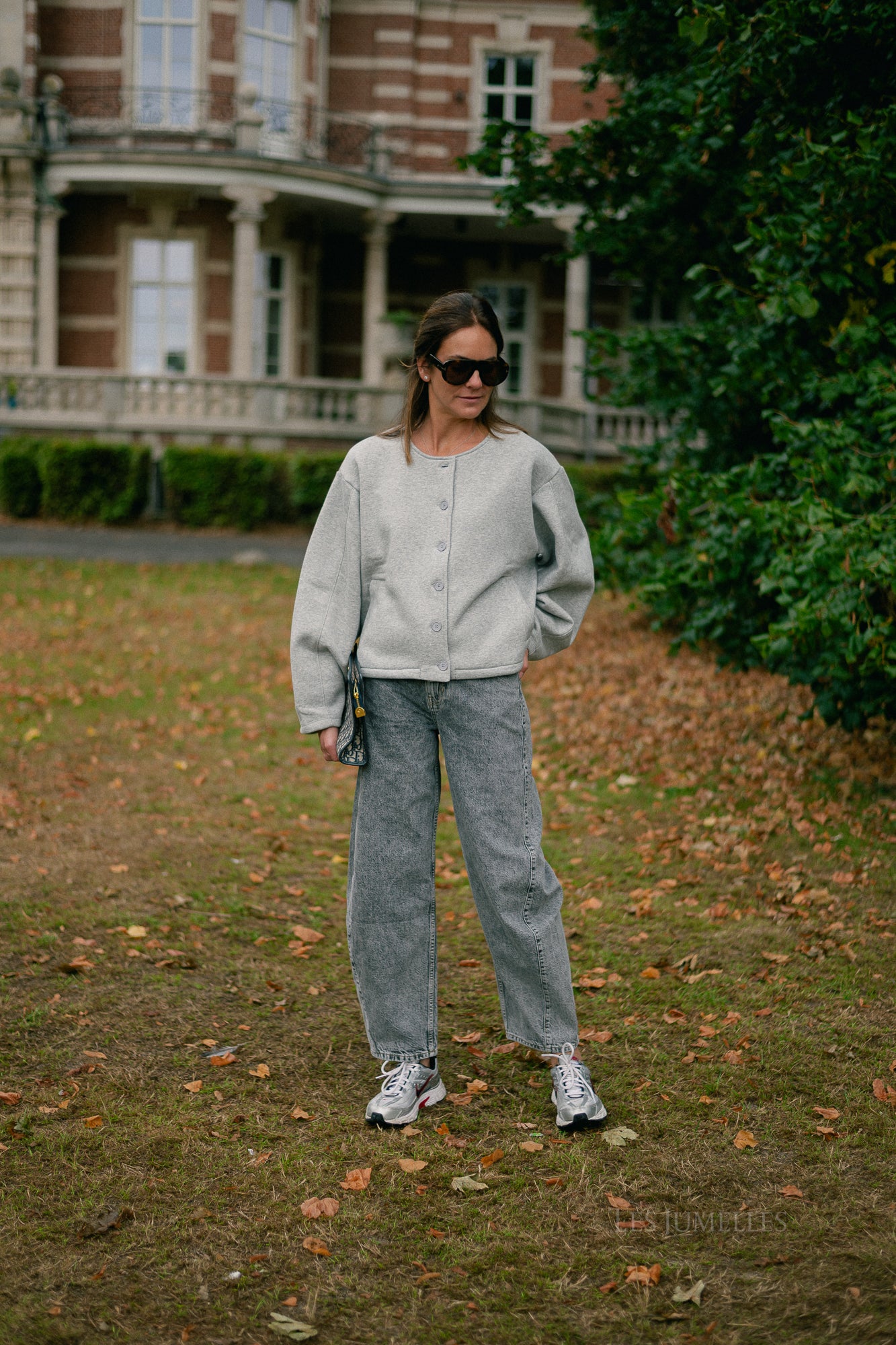 Jilian sweat jacket grey melange