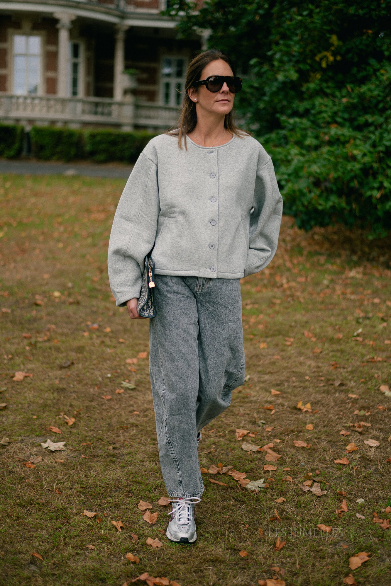 Jilian sweat jacket grey melange