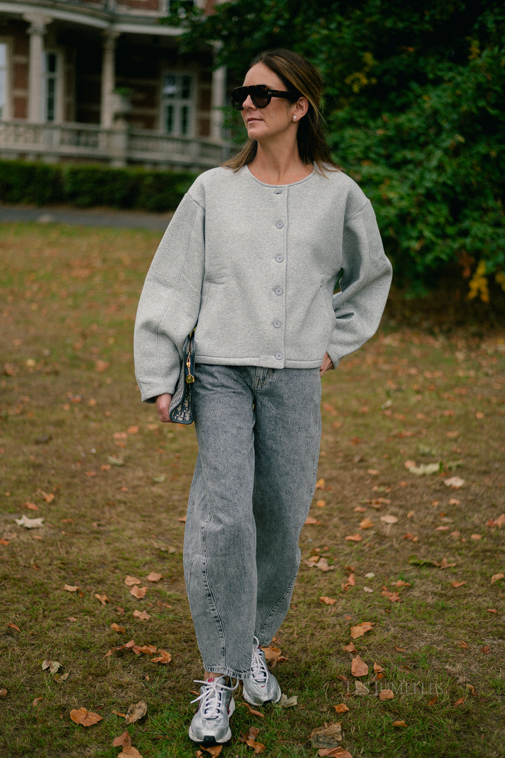 Camilla denim trousers grey washed