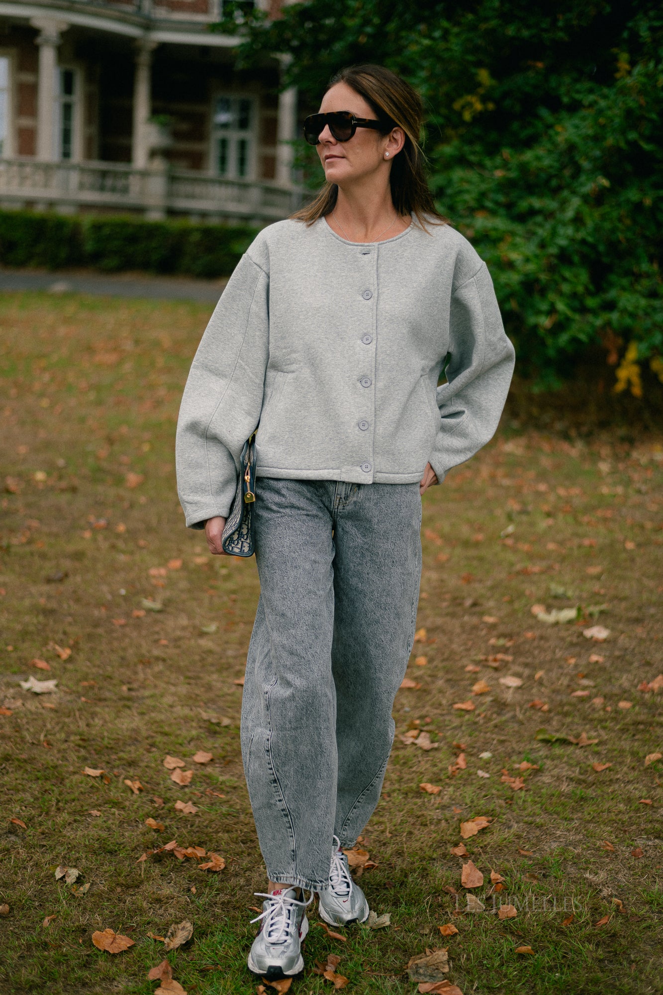 Camilla denim trousers grey washed