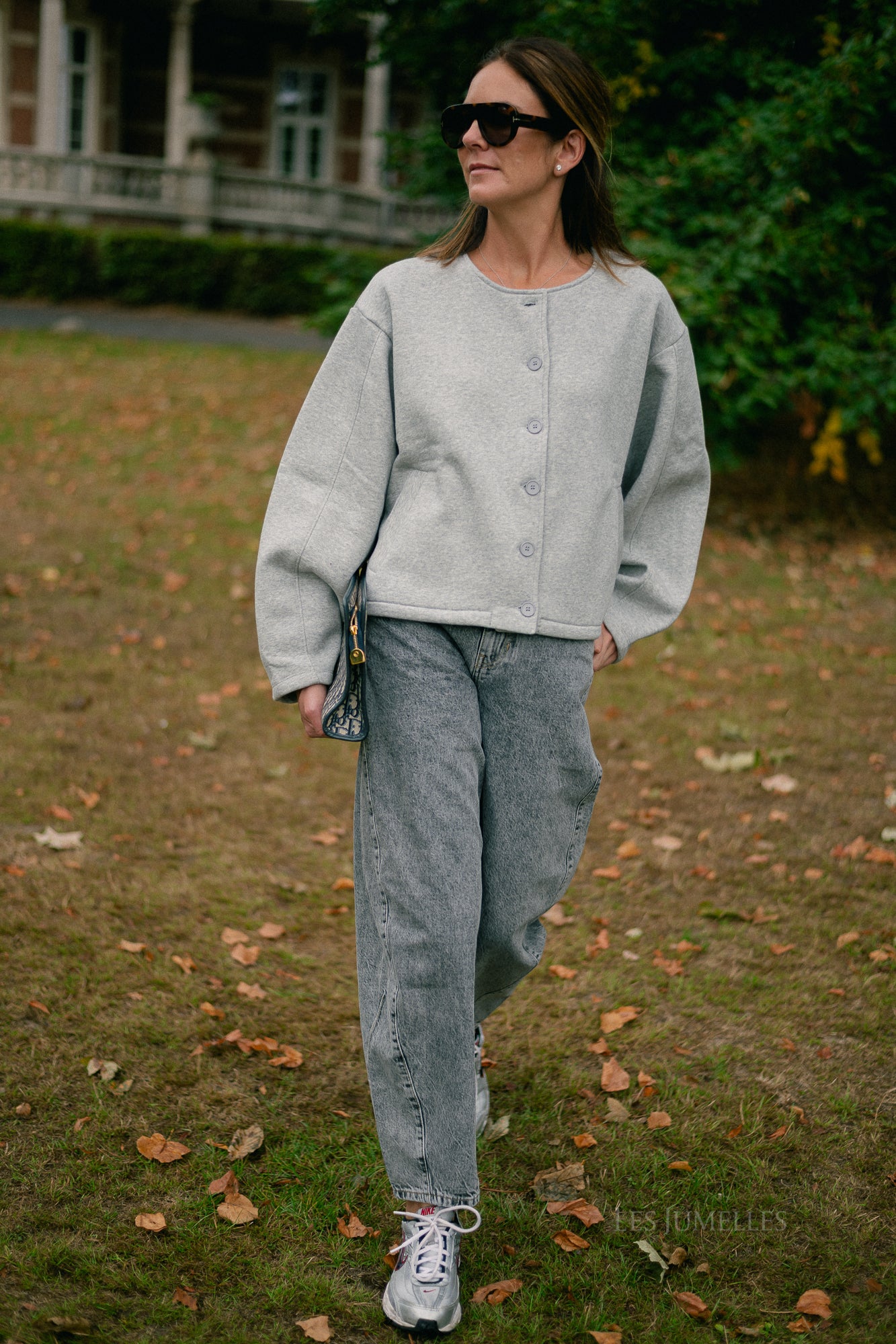 Camilla denim trousers grey washed