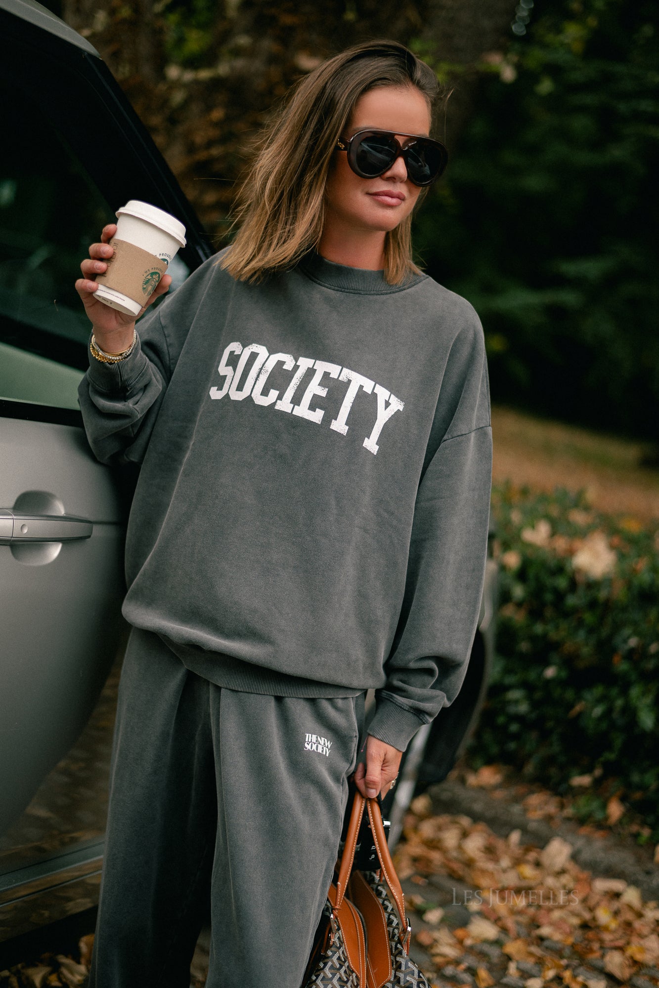 Society sweatshirt washed grey