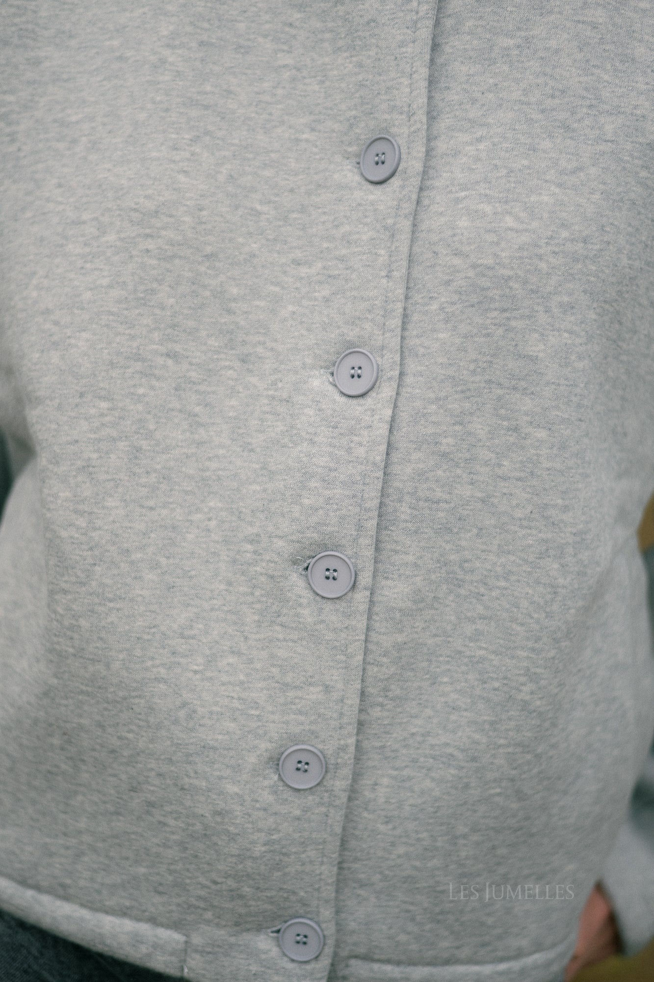 Jilian sweat jacket grey melange