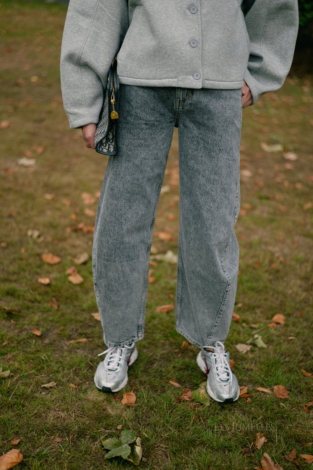 Camilla denim trousers grey washed