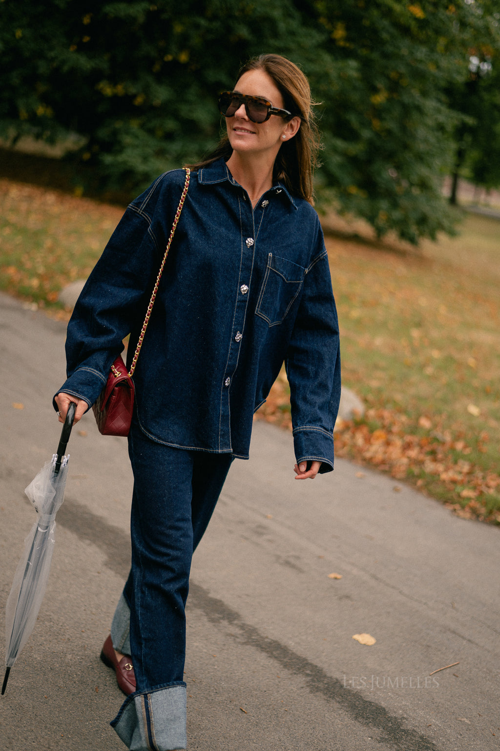 Haley denim shirt mid blue