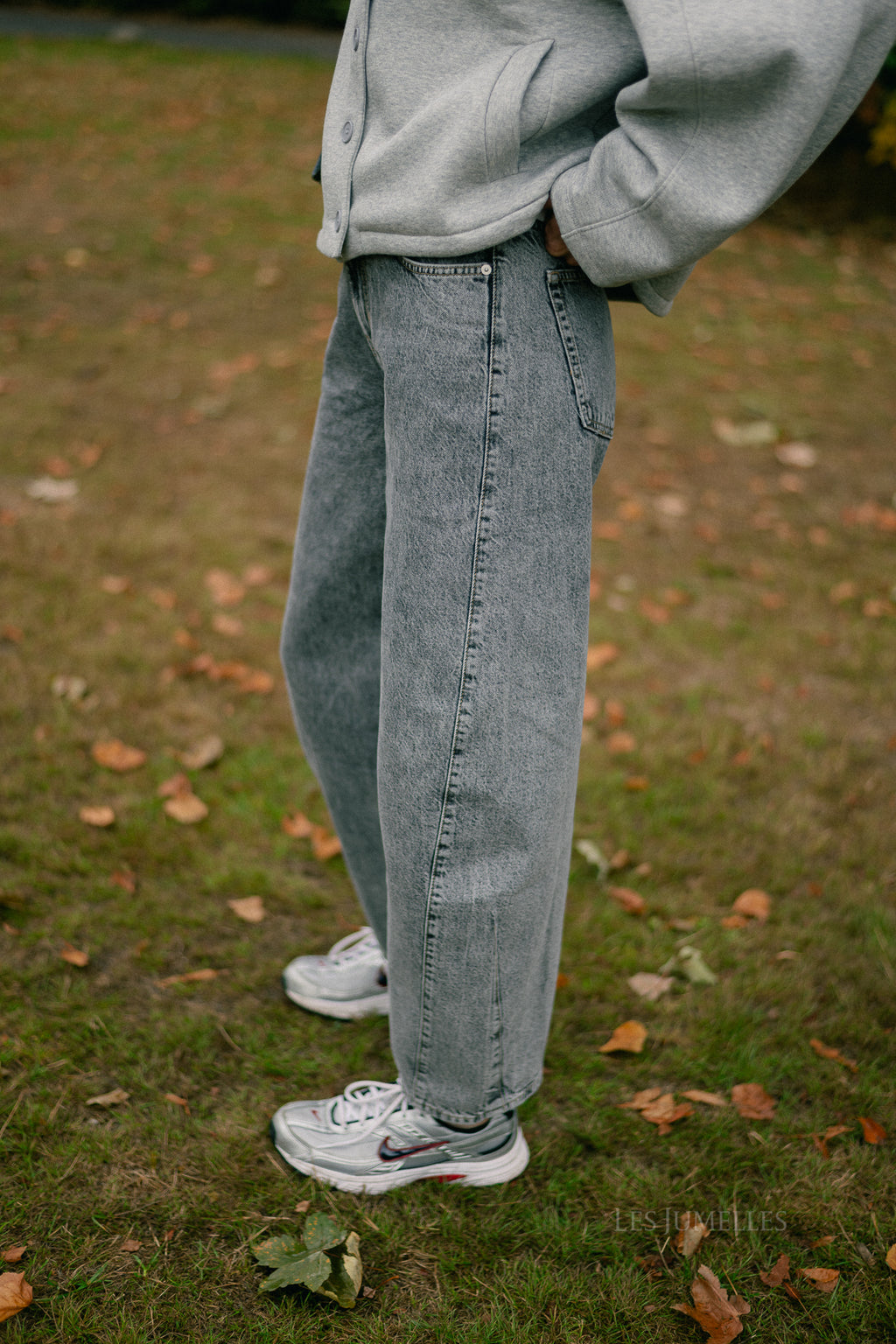 Camilla denim trousers grey washed