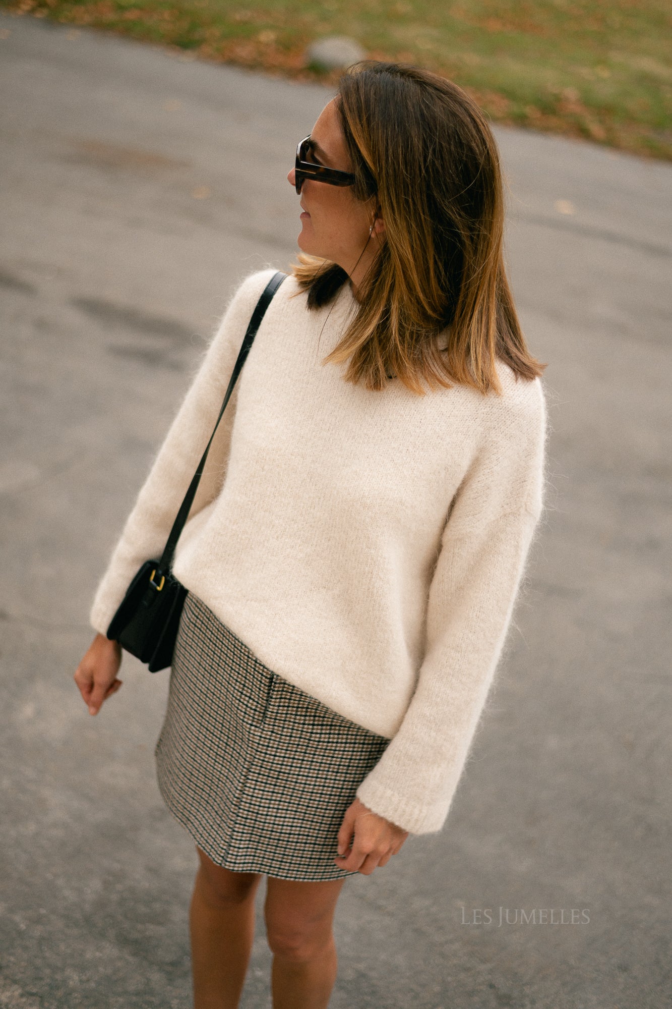 VIRafia HW mini skirt bistre/houndstoot