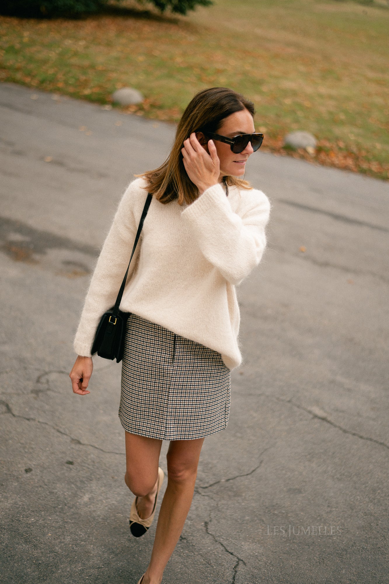 VIRafia HW mini skirt bistre/houndstoot