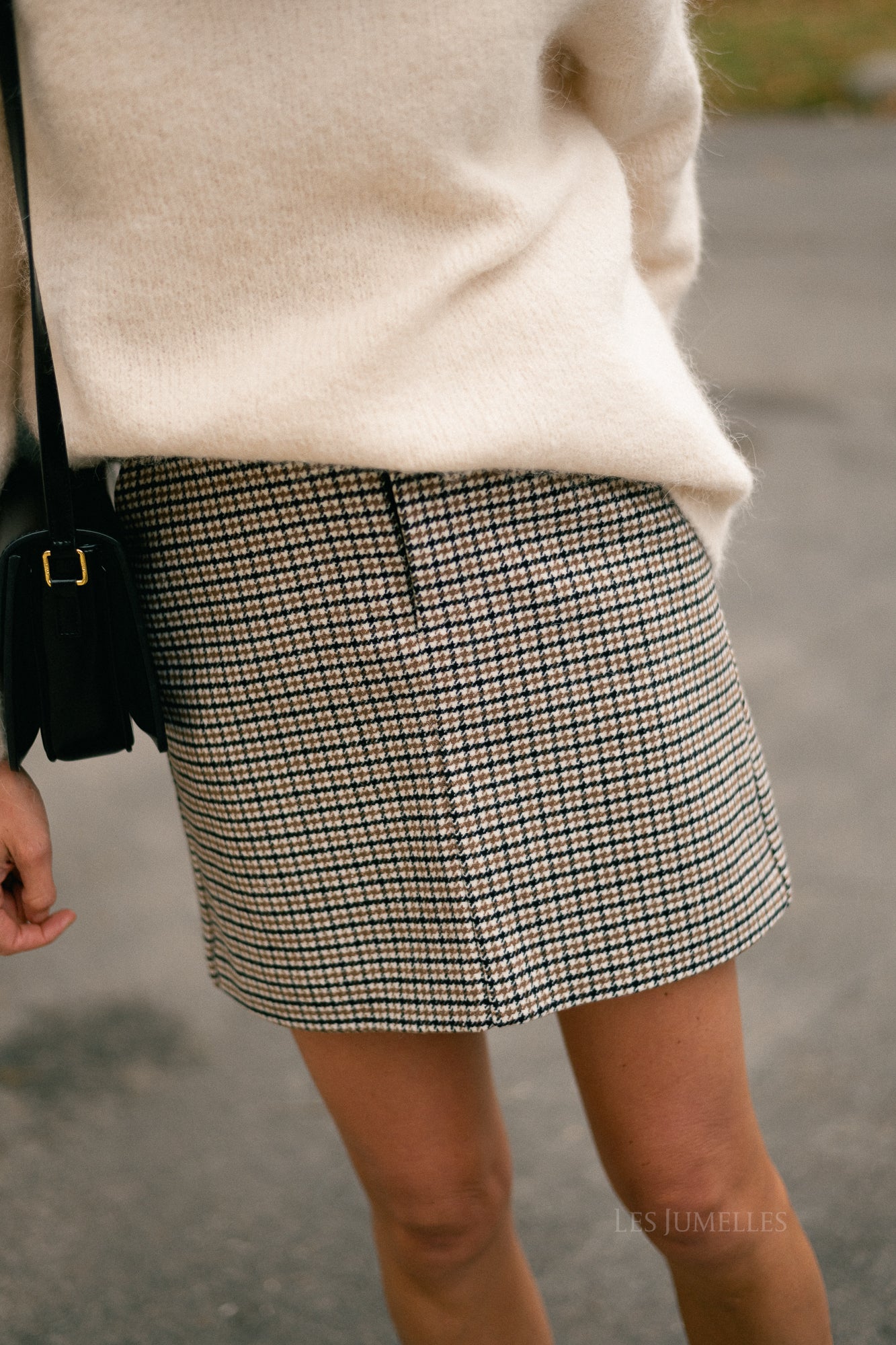 VIRafia HW mini skirt bistre/houndstoot