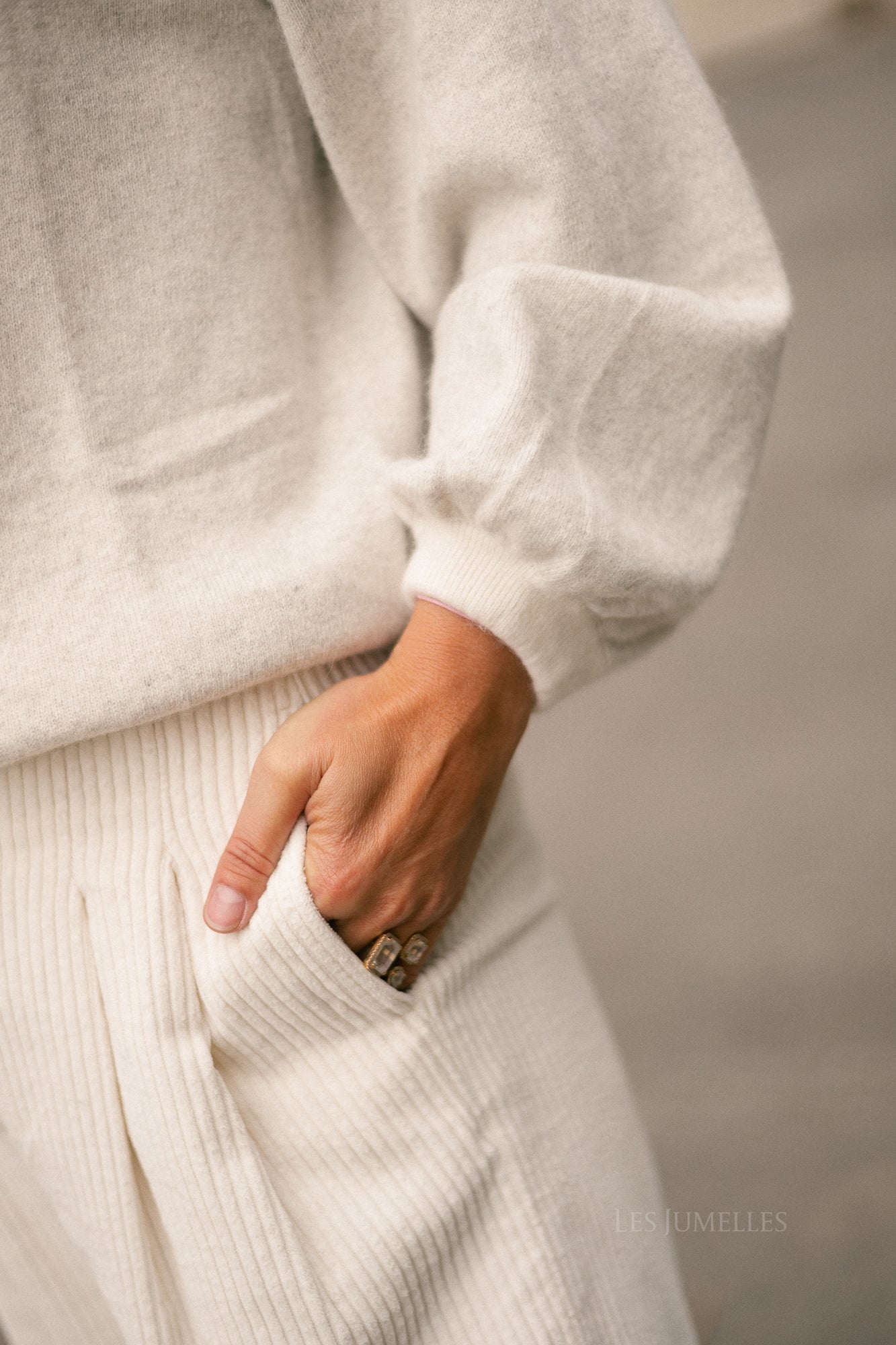 Elise jumper light grey melange