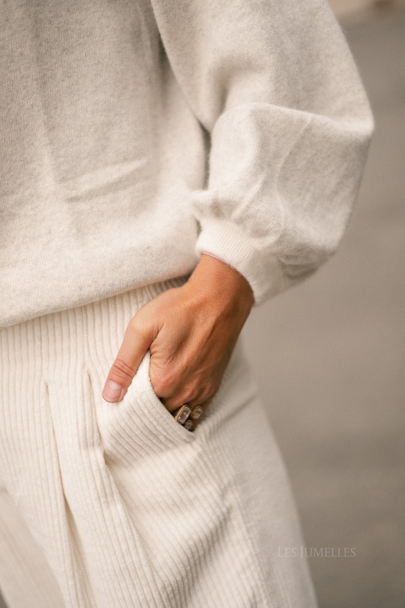Elise jumper light grey melange