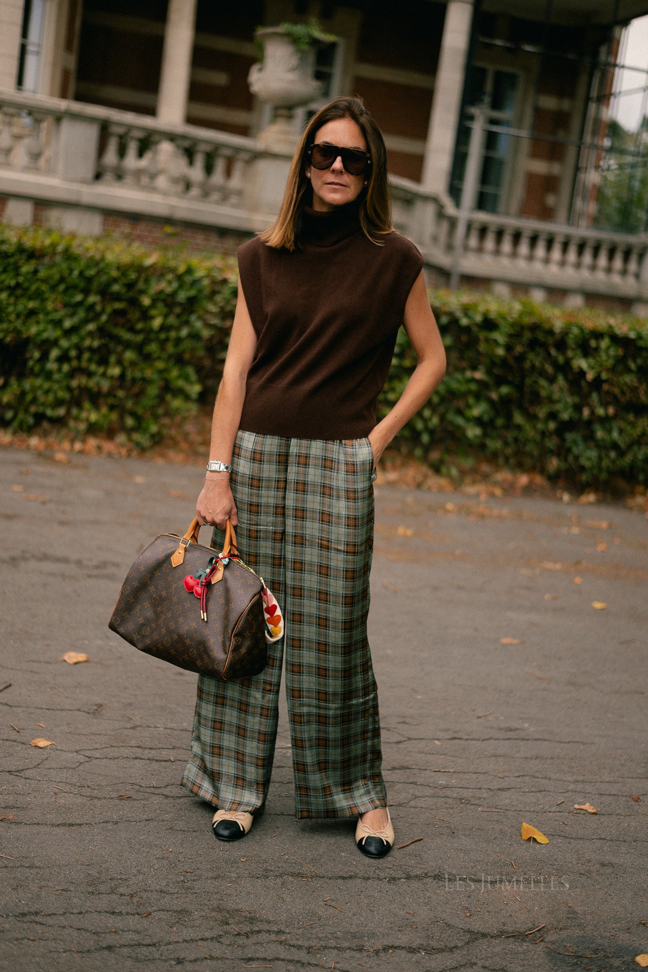 Cataleya trousers khaki check