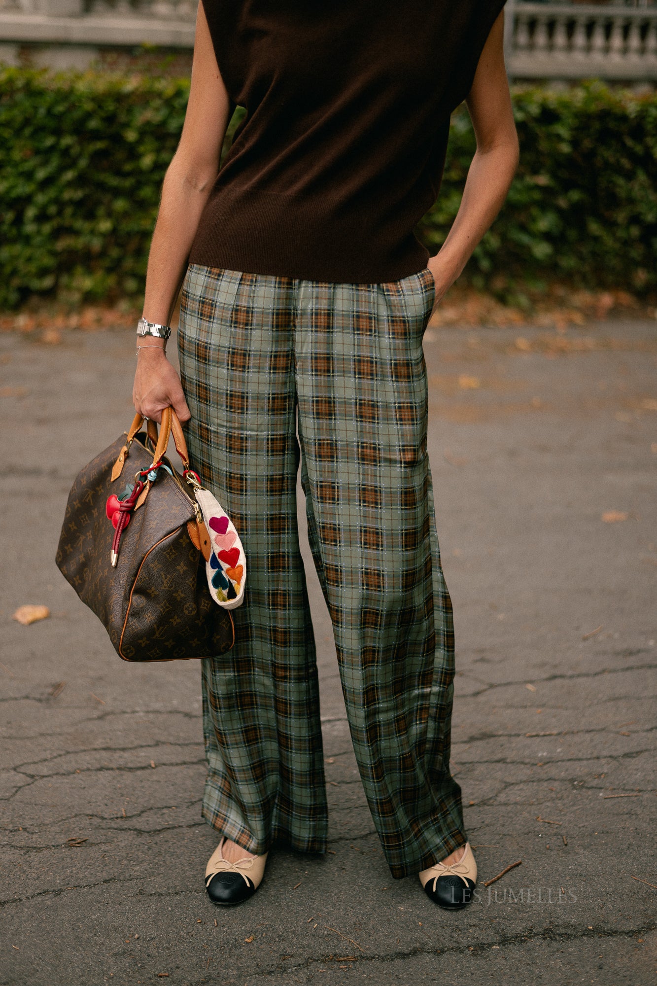 Cataleya trousers khaki check