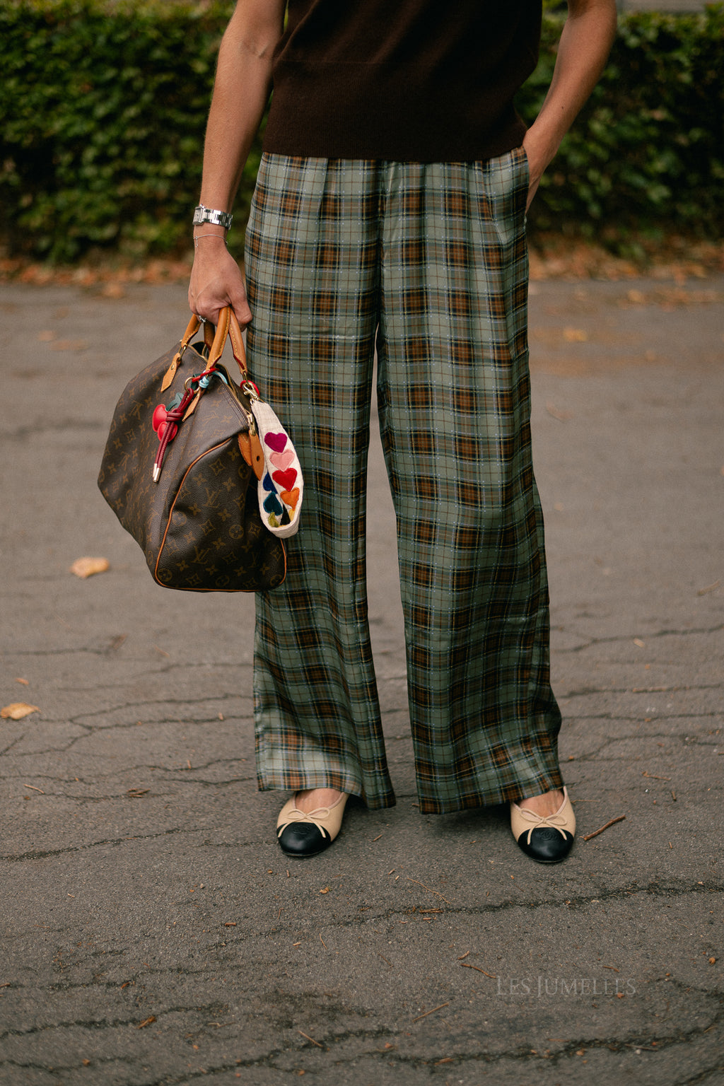 Cataleya trousers khaki check
