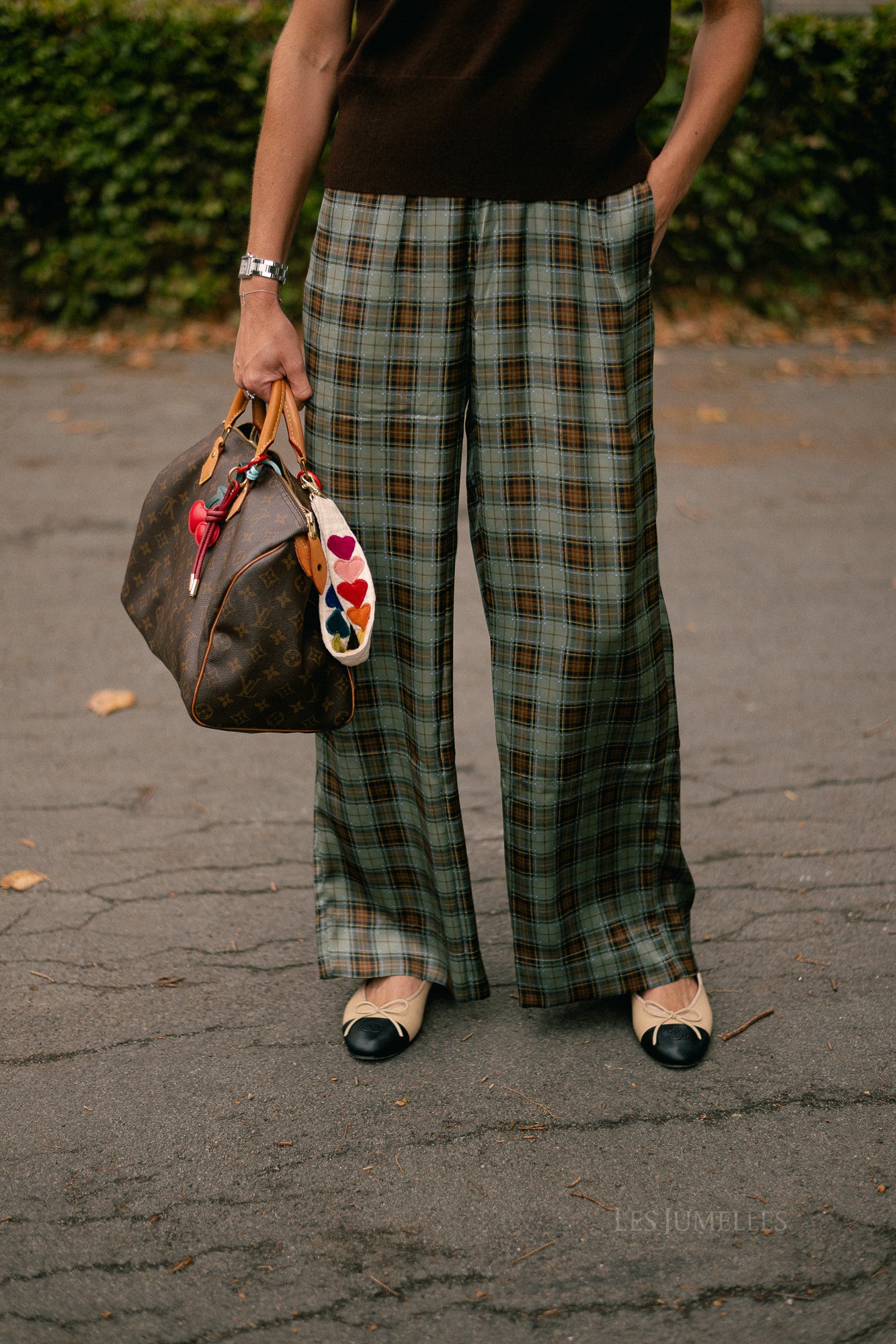 Cataleya trousers khaki check