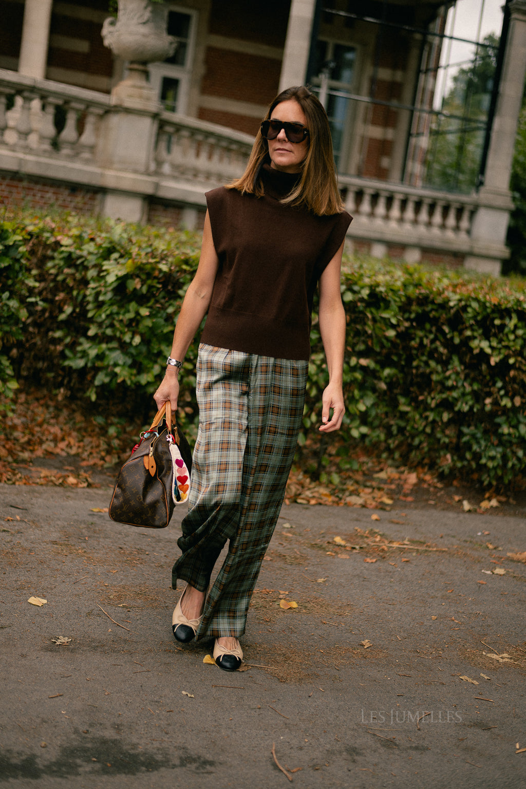 Cataleya trousers khaki check