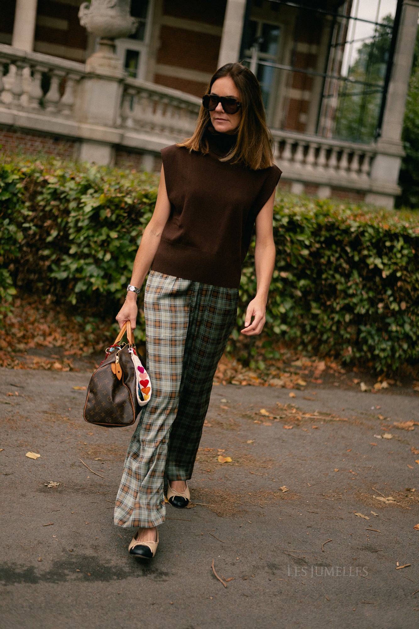 Cataleya trousers khaki check