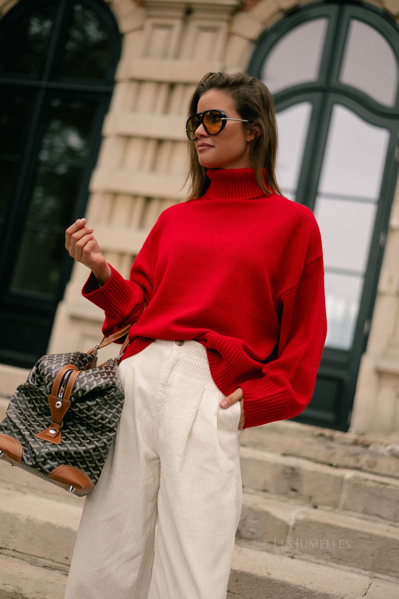 Lahela wool jumper red