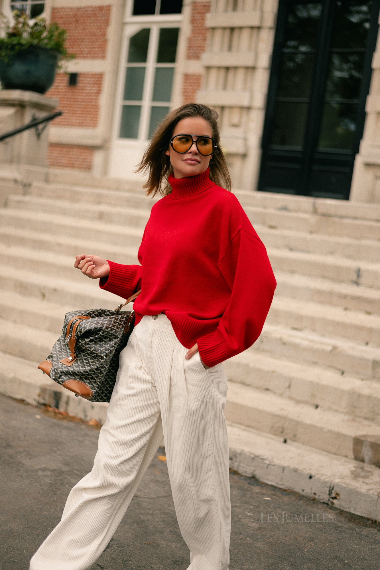 Lahela wool jumper red