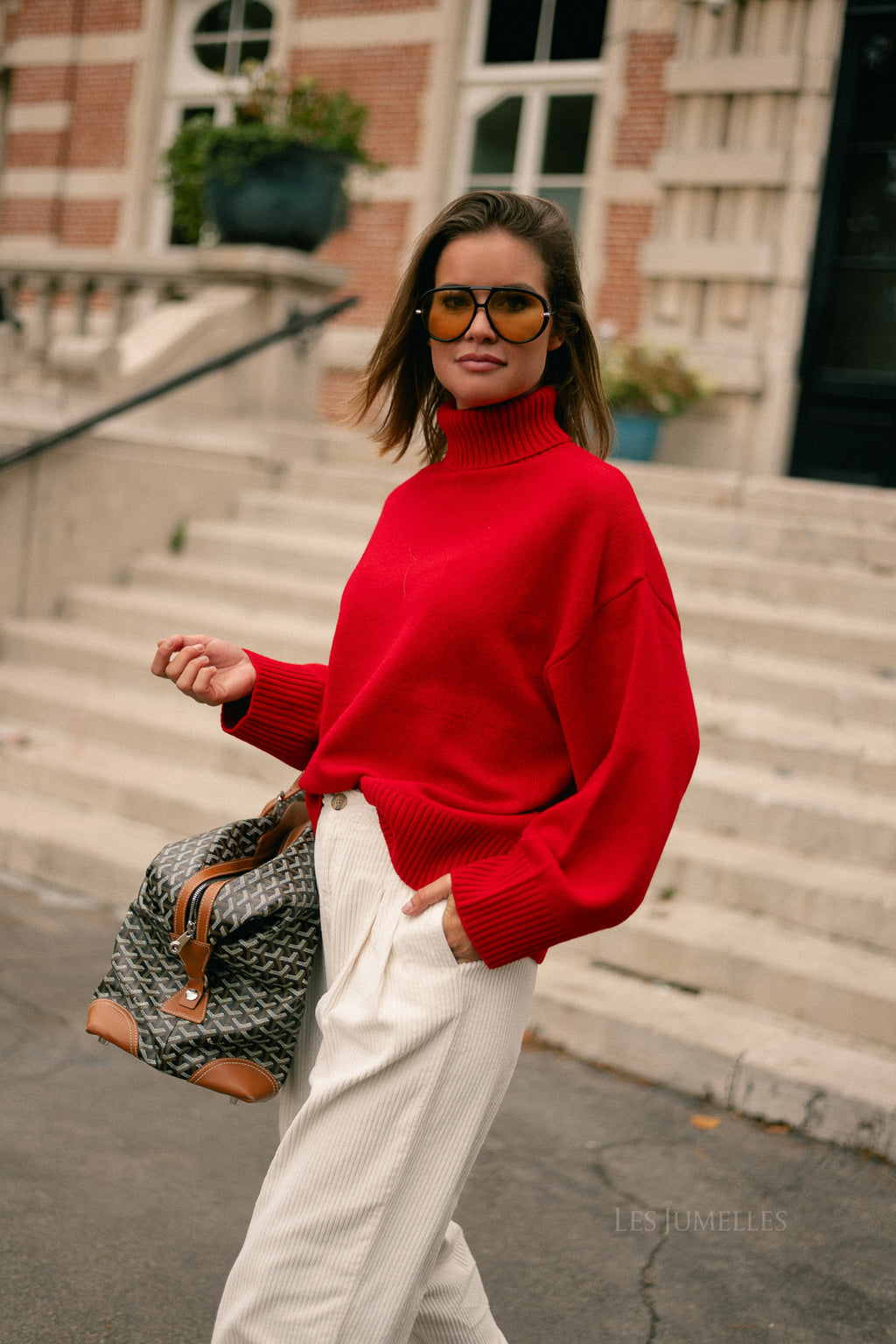 Lahela wool jumper red