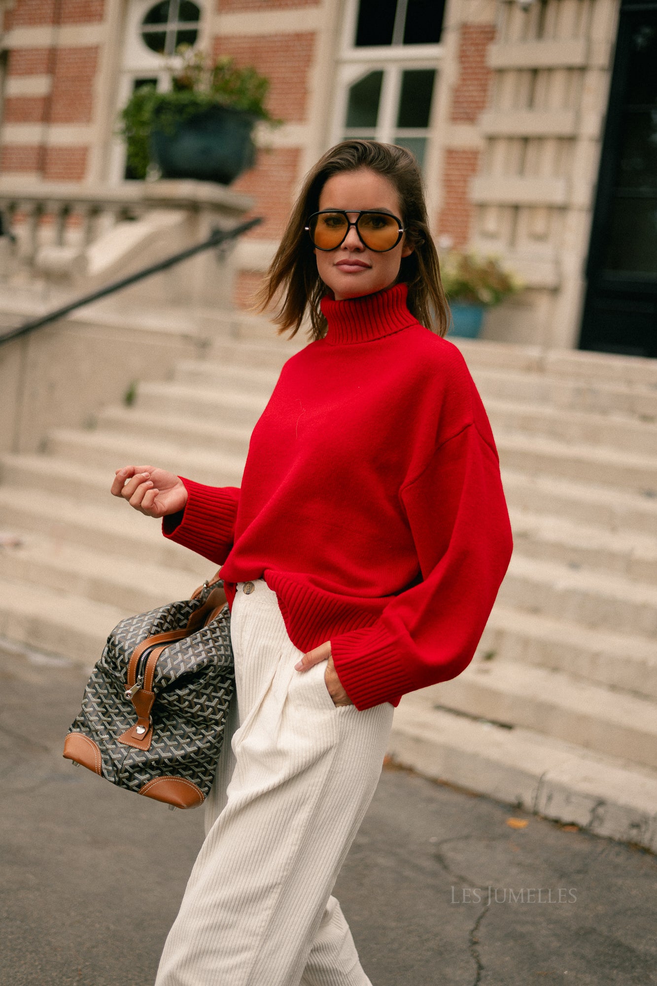 Lahela wool jumper red