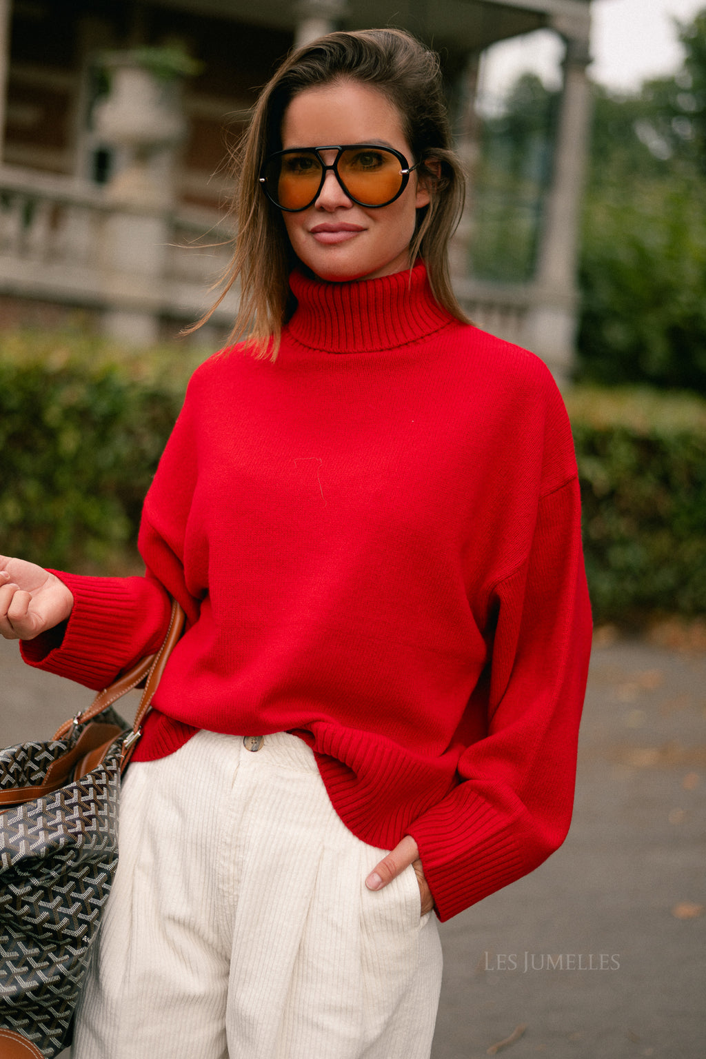 Lahela wool jumper red