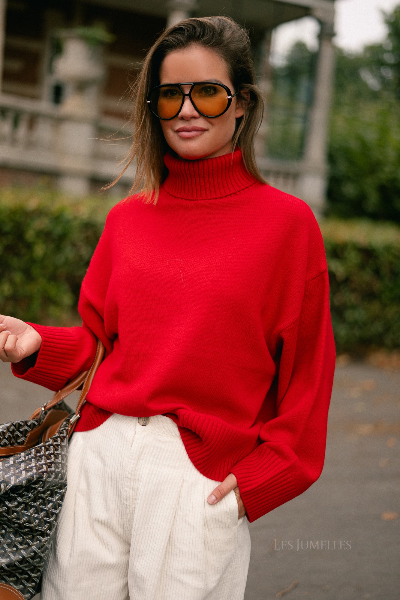 Lahela wool jumper red