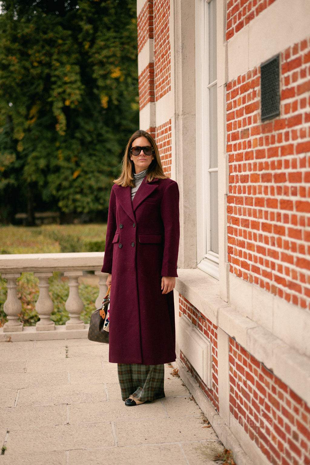 YASRoyla wool blend long coat port royale