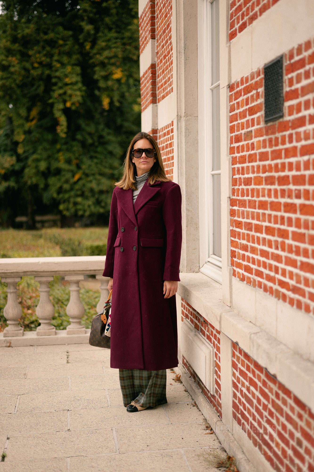 YASRoyla wool blend long coat port royale