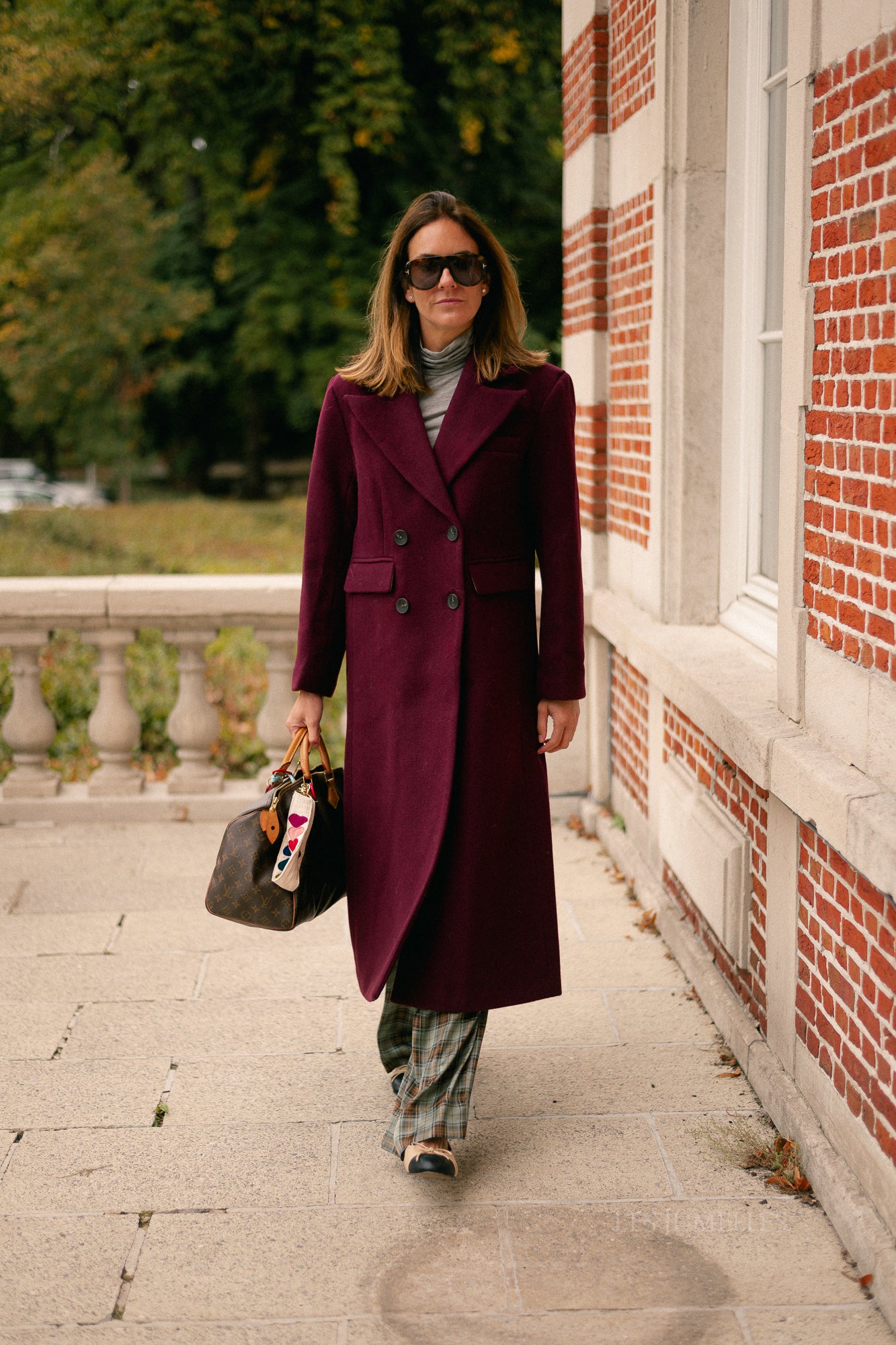 YASRoyla wool blend long coat port royale
