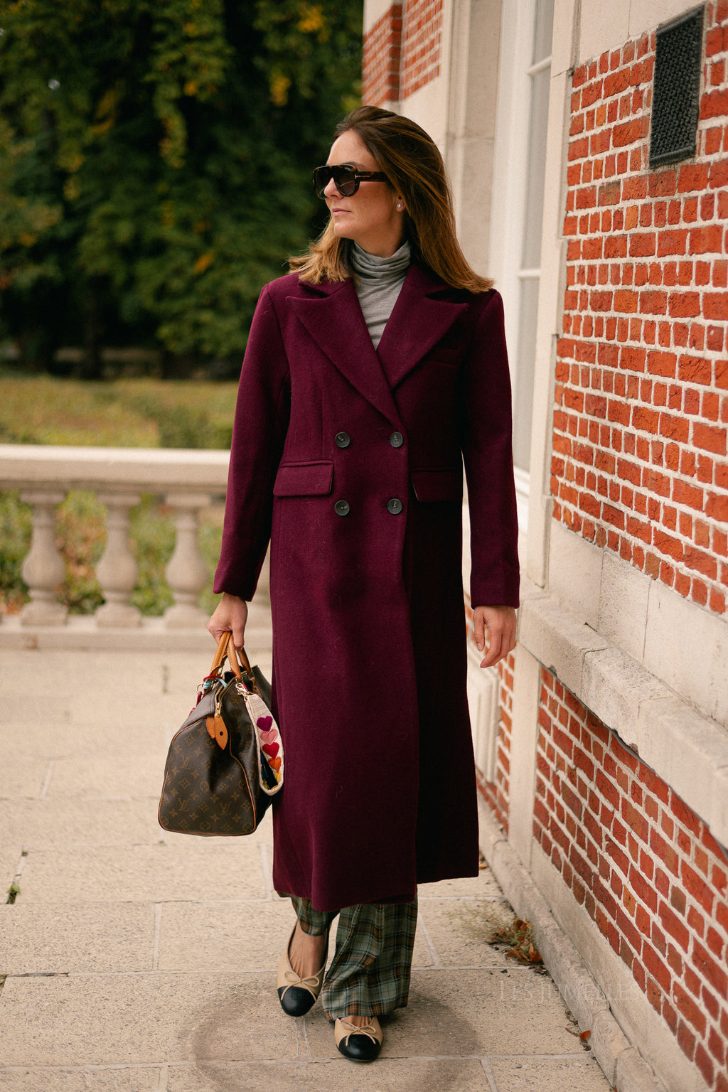 YASRoyla wool blend long coat port royale