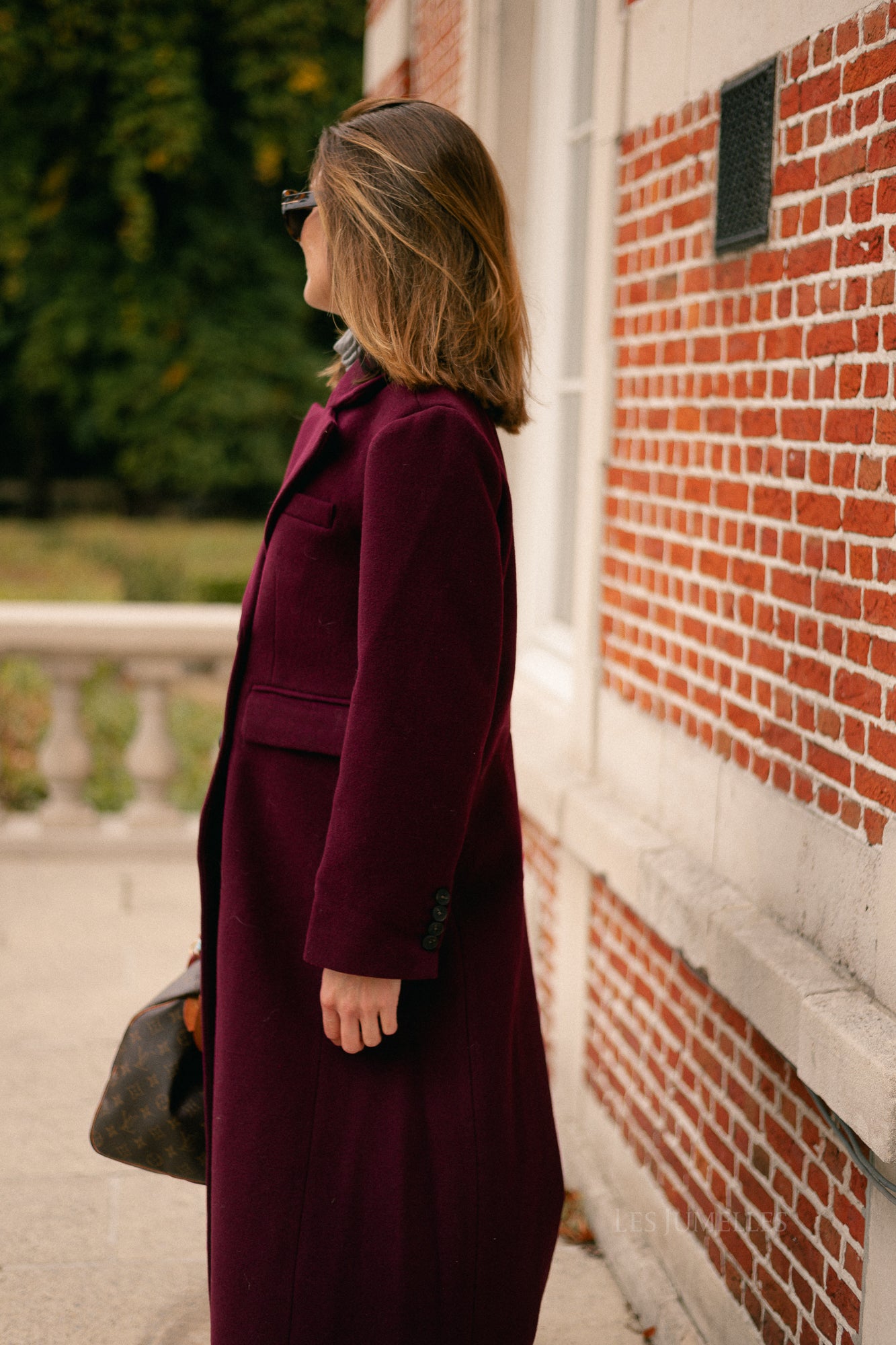 YASRoyla wool blend long coat port royale