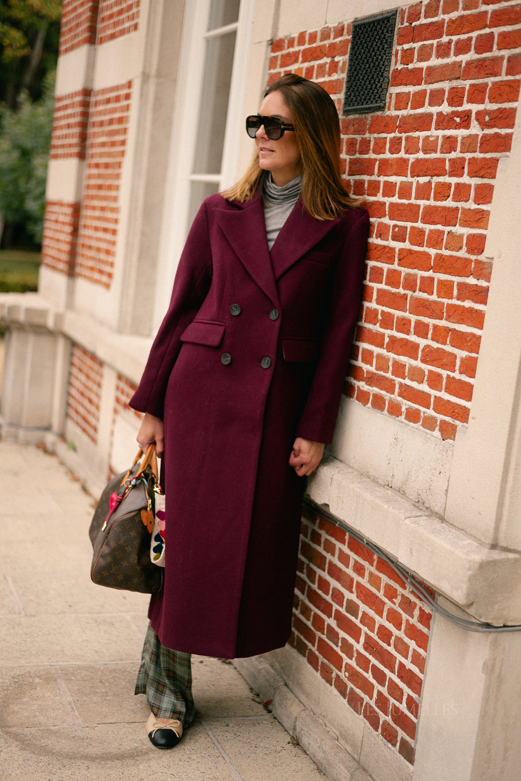 YASRoyla wool blend long coat port royale