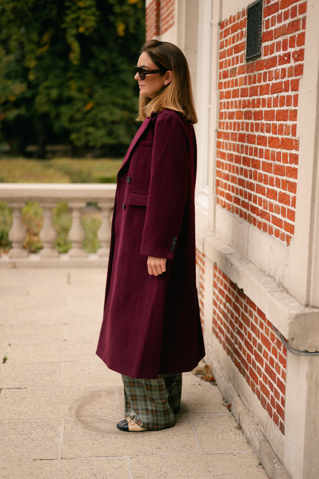 YASRoyla wool blend long coat port royale