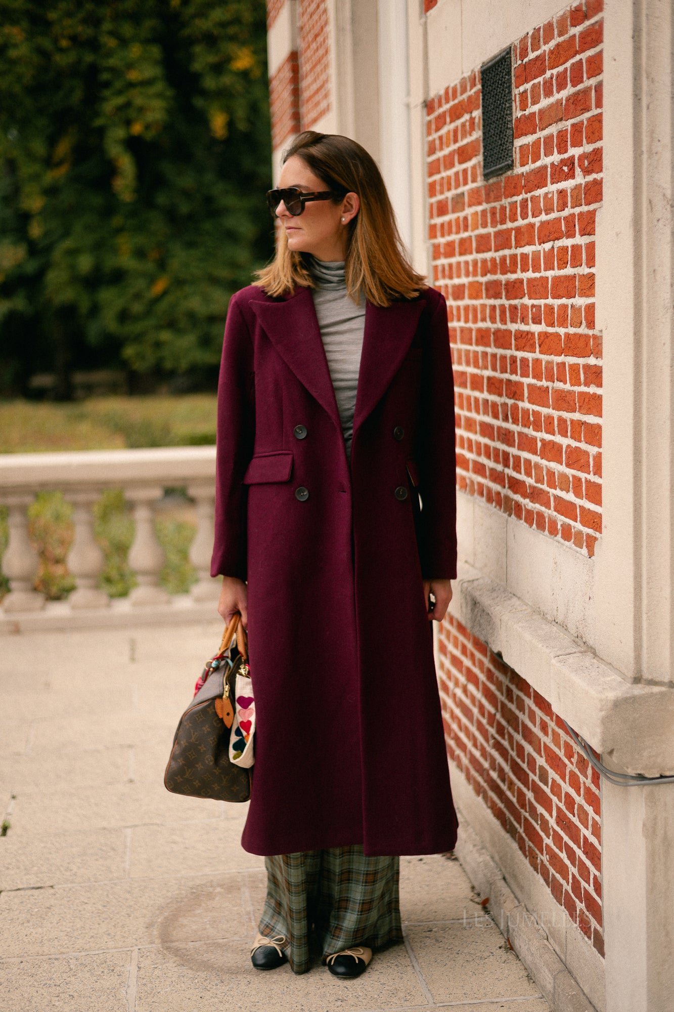 YASRoyla wool blend long coat port royale