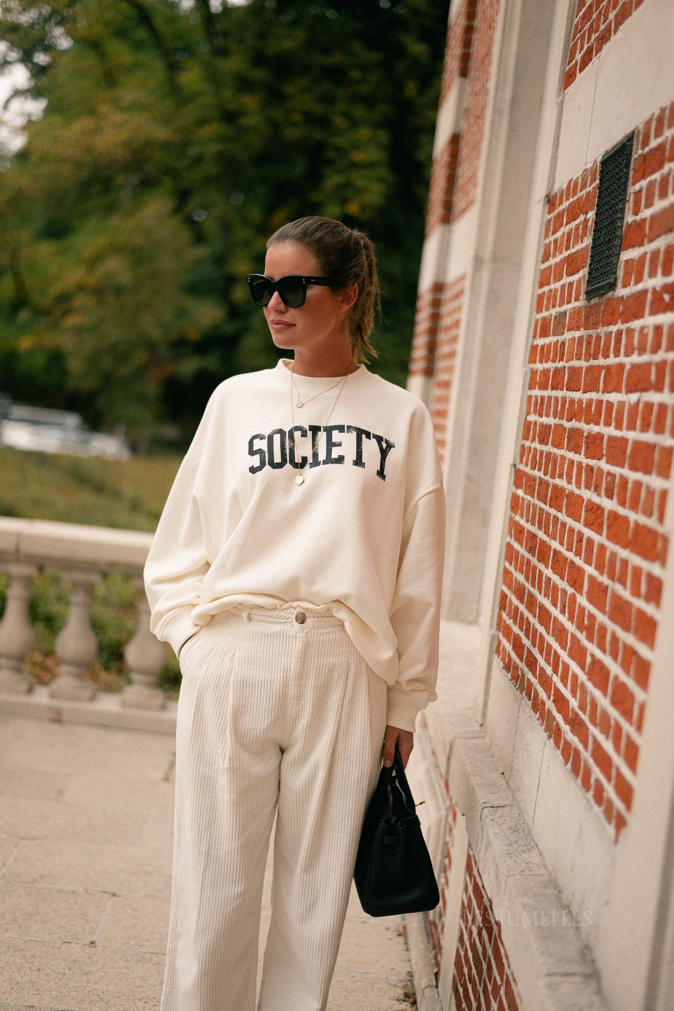 Society sweatshirt moonlight white