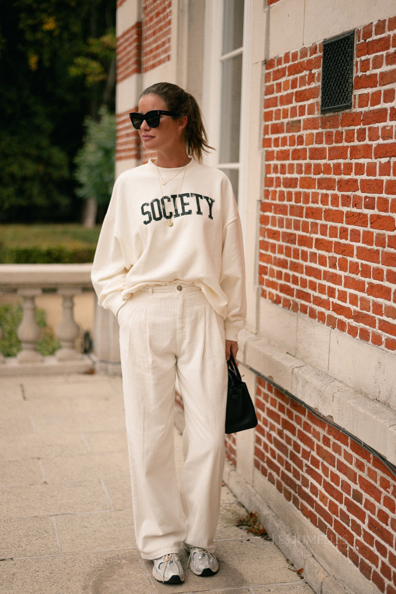 Society sweatshirt moonlight white