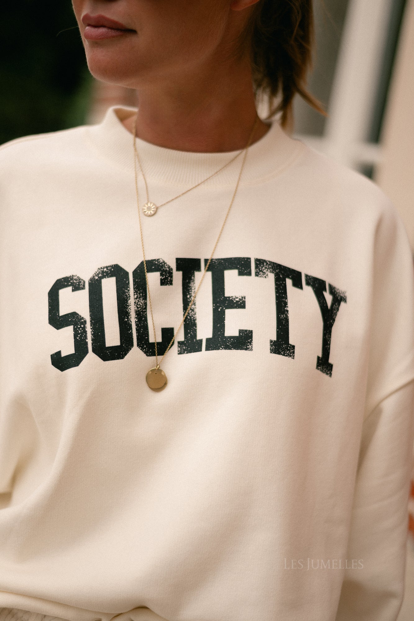 Society sweatshirt moonlight white