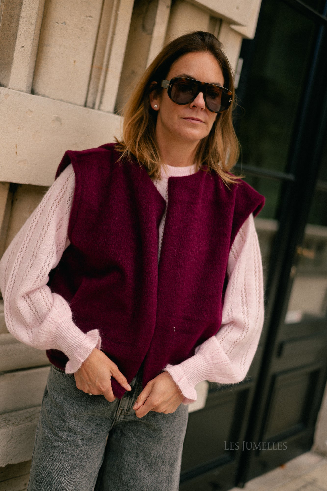 Claire SL jacket burgundy