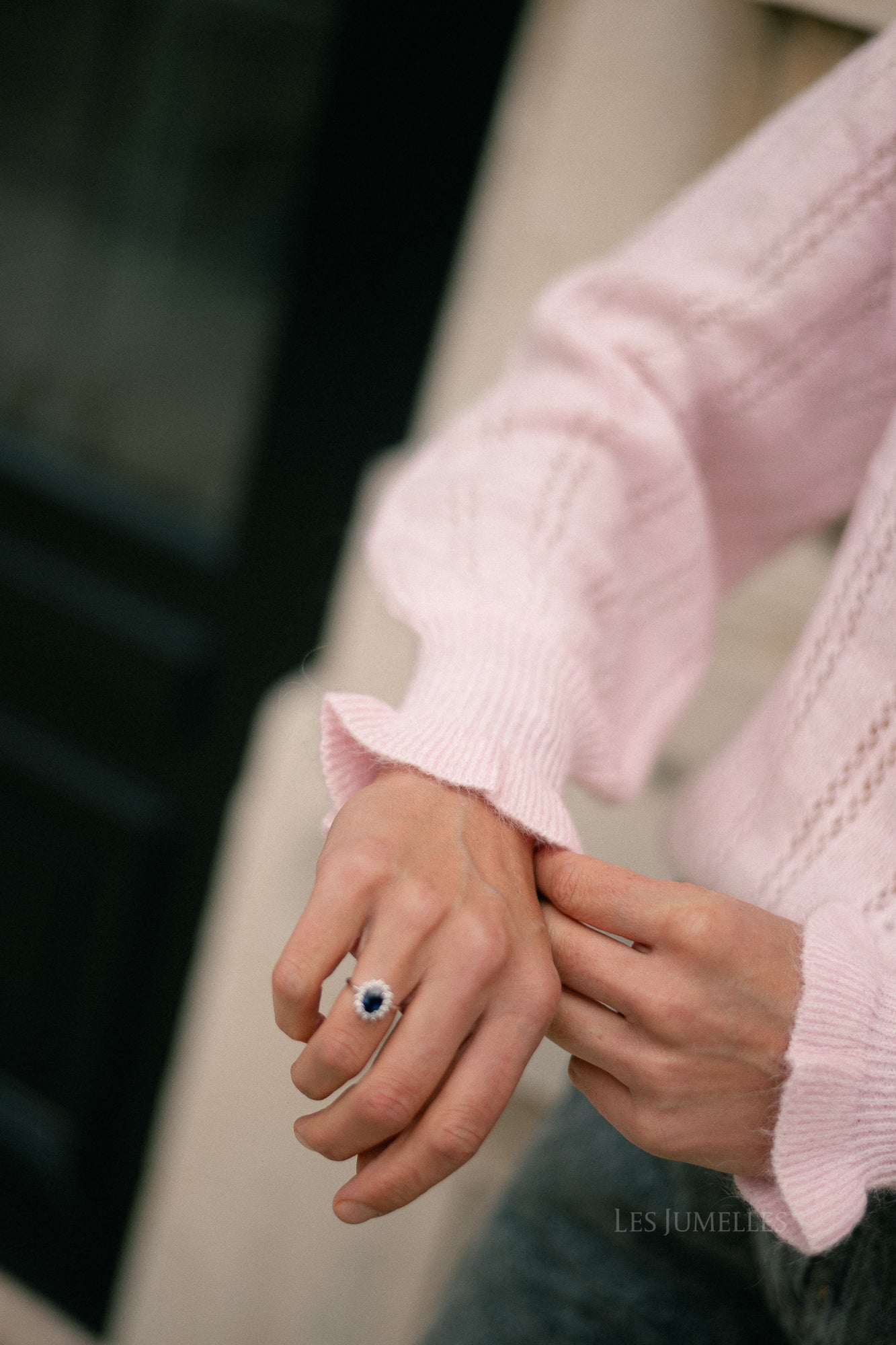 YASOrima LS wool blend knit pullover orchid pink