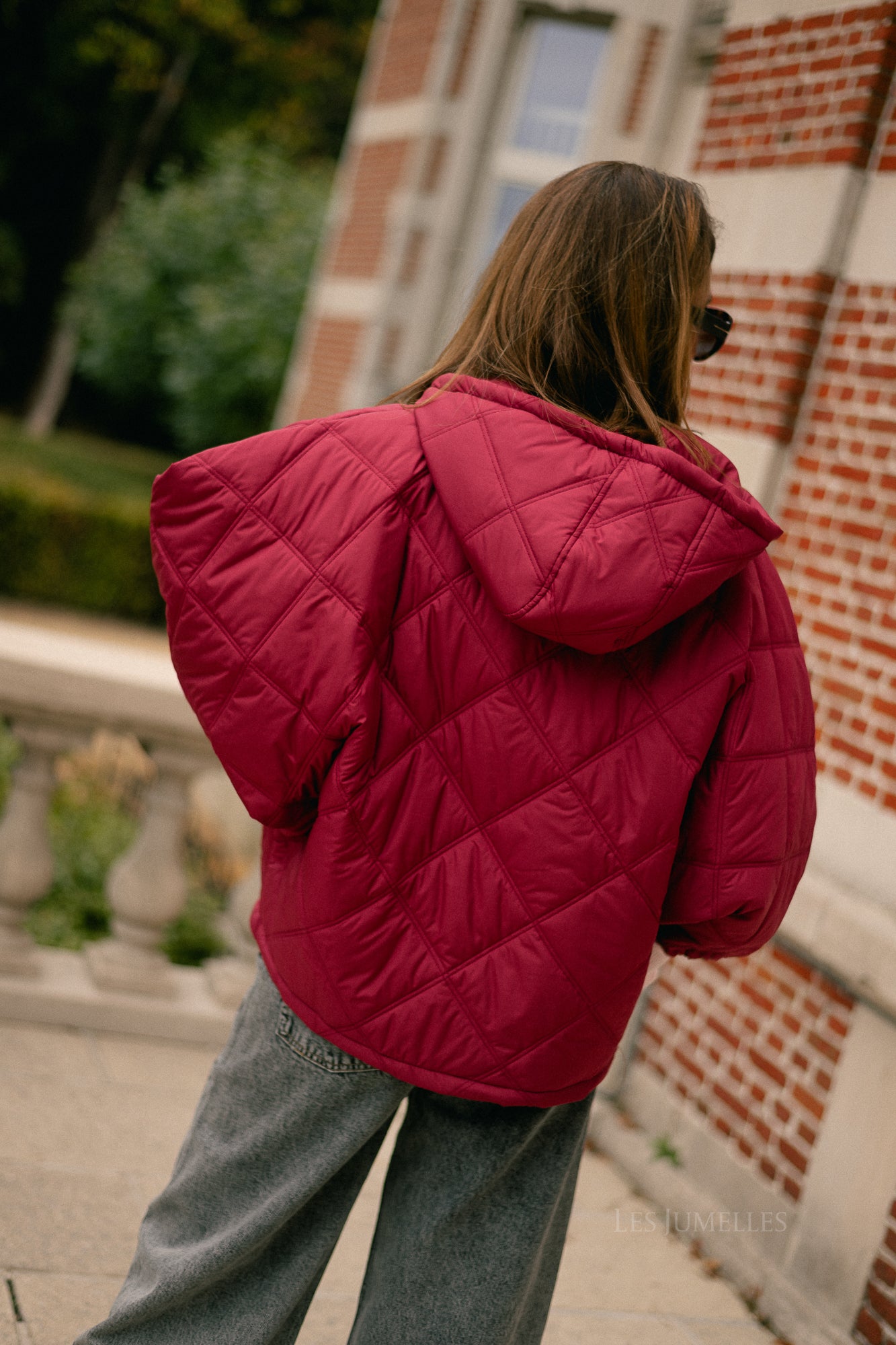 Sophie quilted jacket earth red