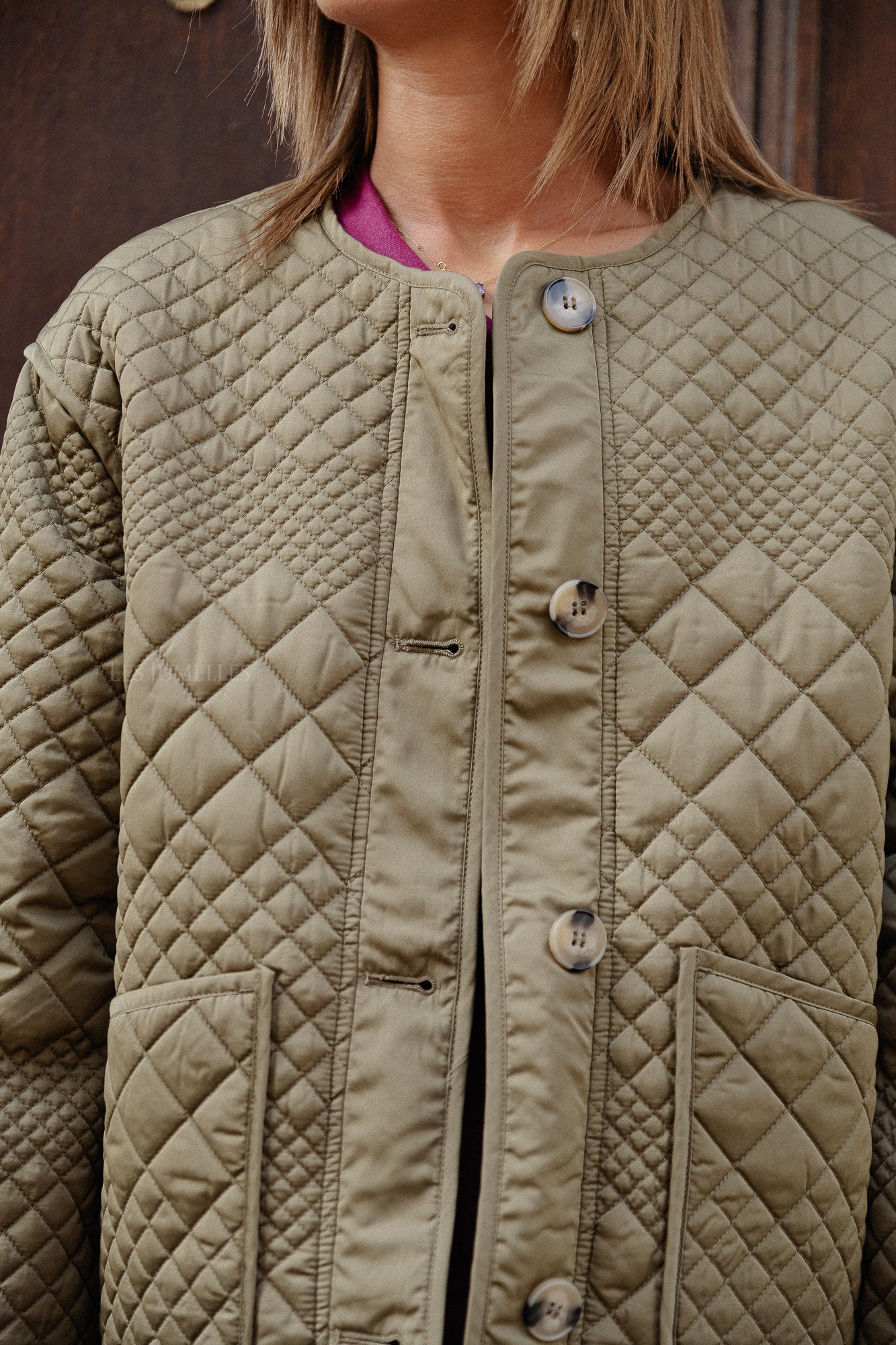 YASLaurie LS padded jacket capers