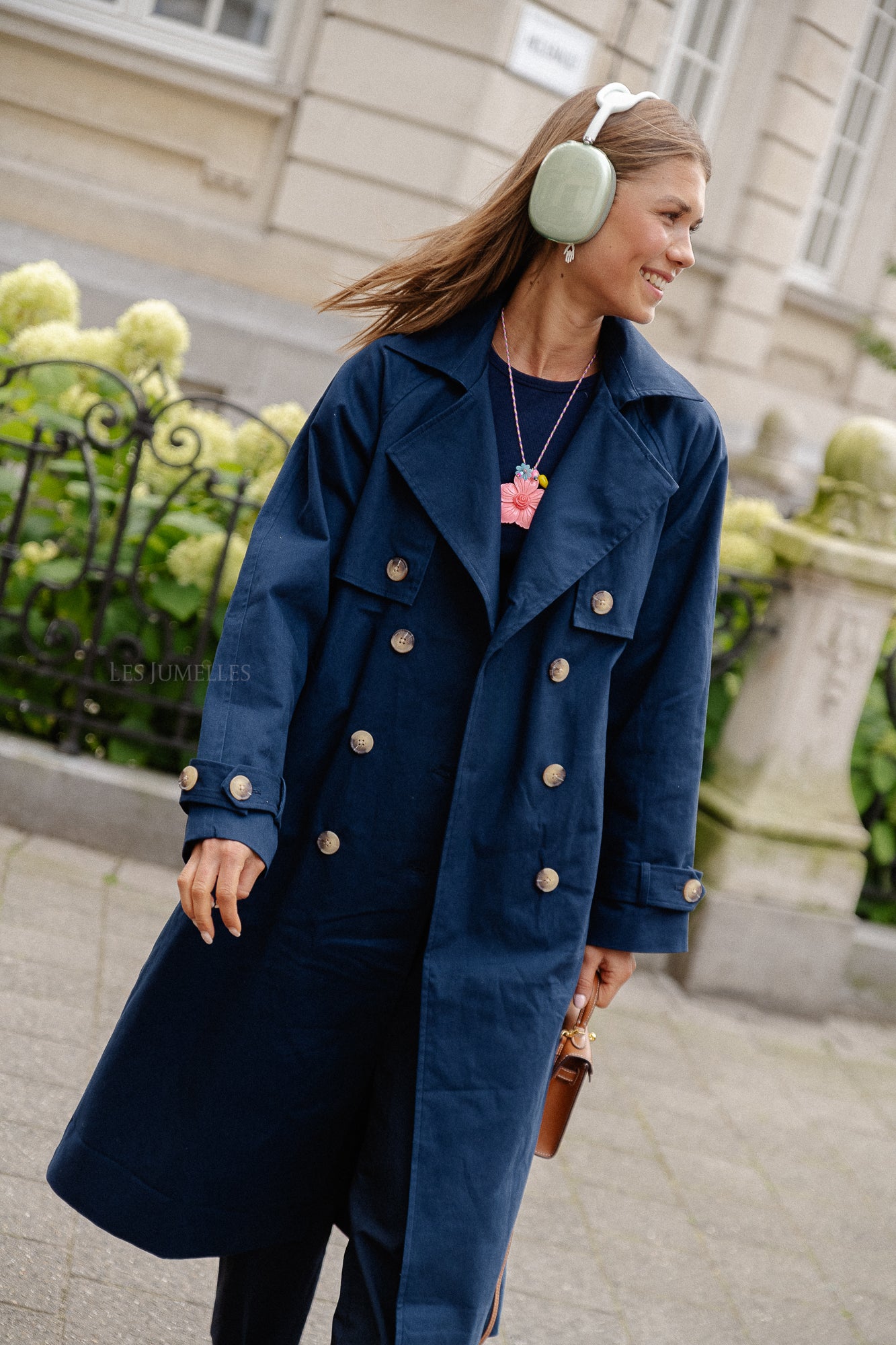 YASTeronimo trenchcoat marineblauw